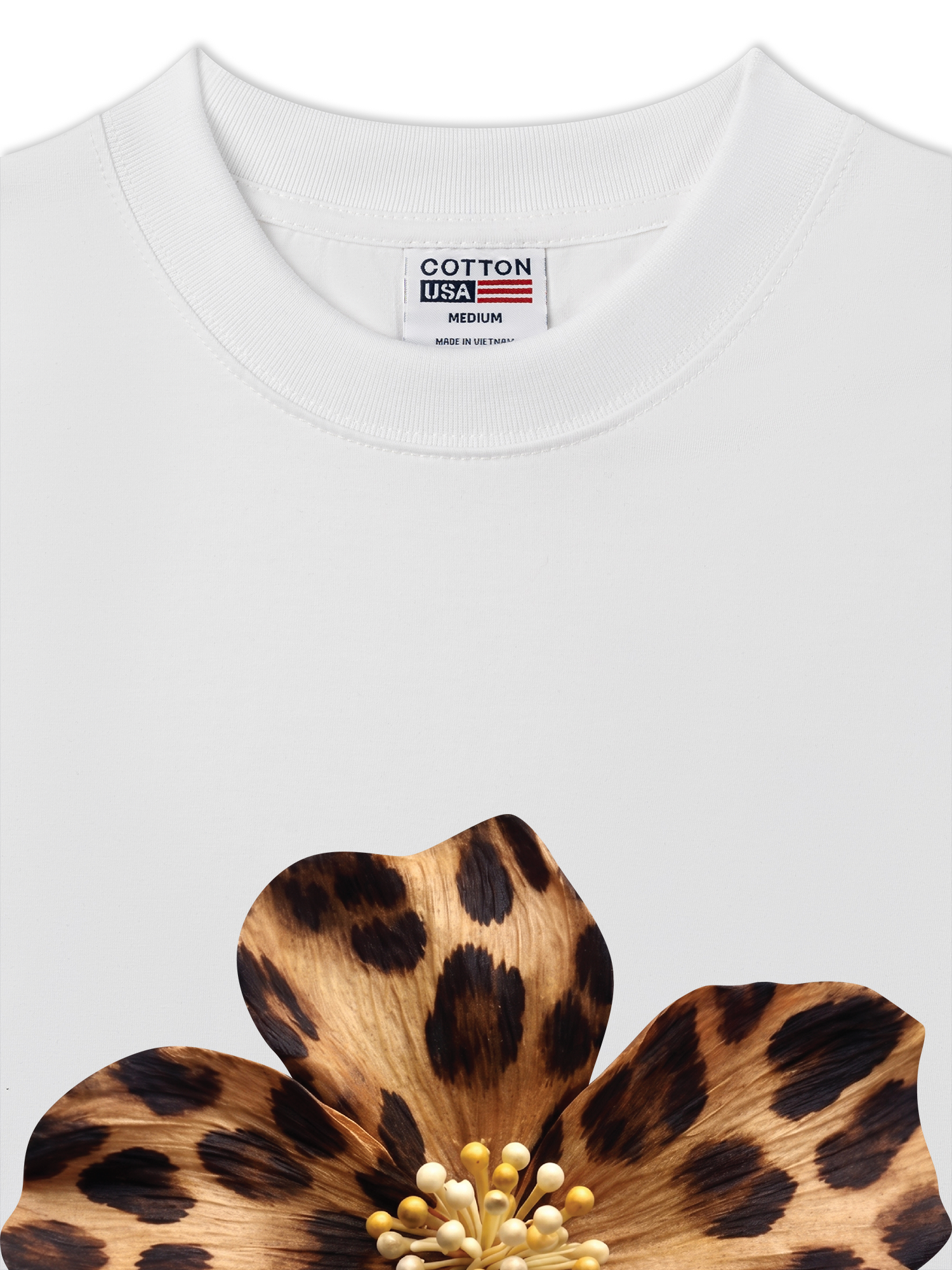 Áo Thun Relaxed Fit Urban Leopard  Safari Spotted Petals