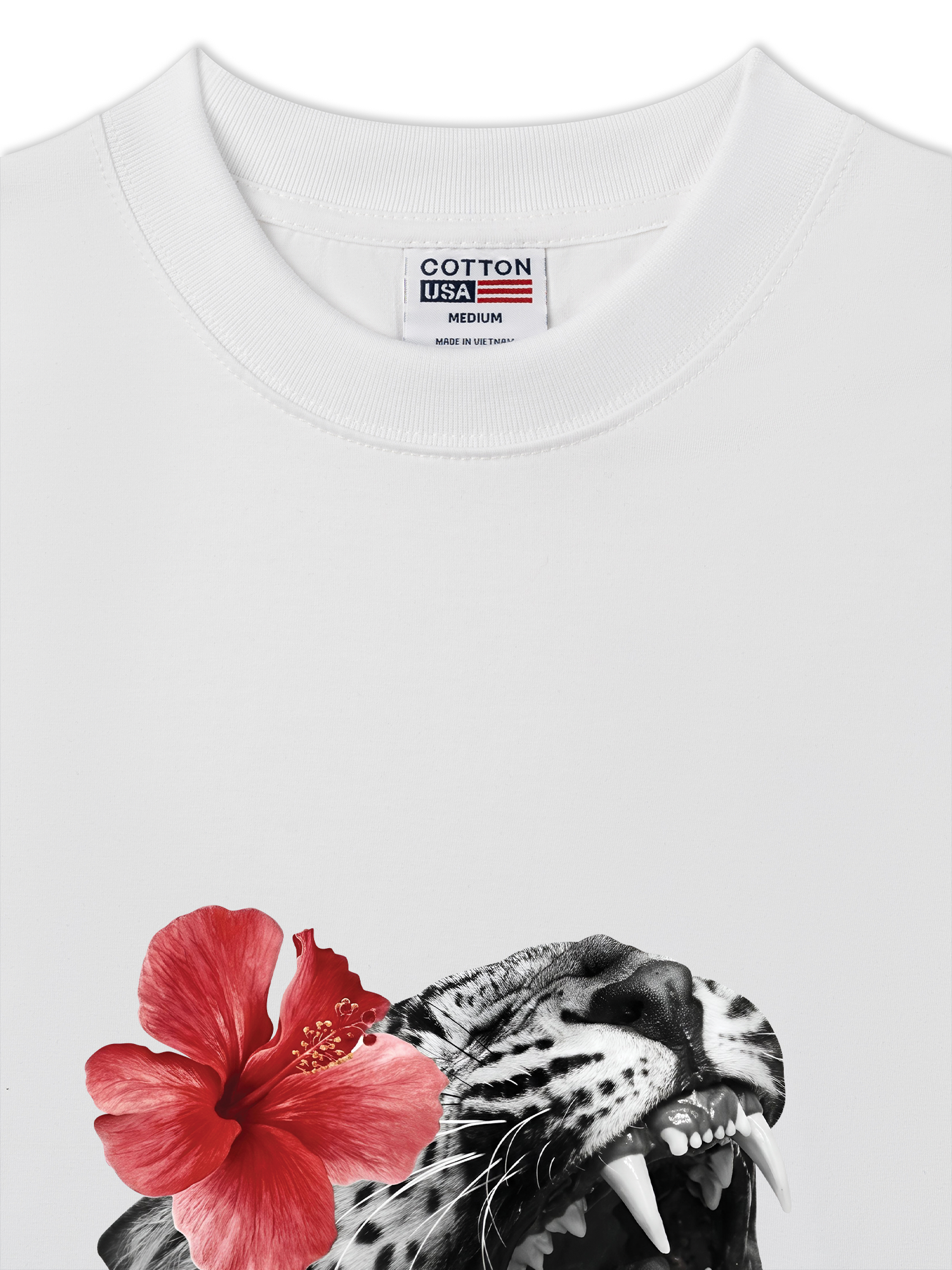 Áo Thun Relaxed Fit Urban Leopard Roar Flower