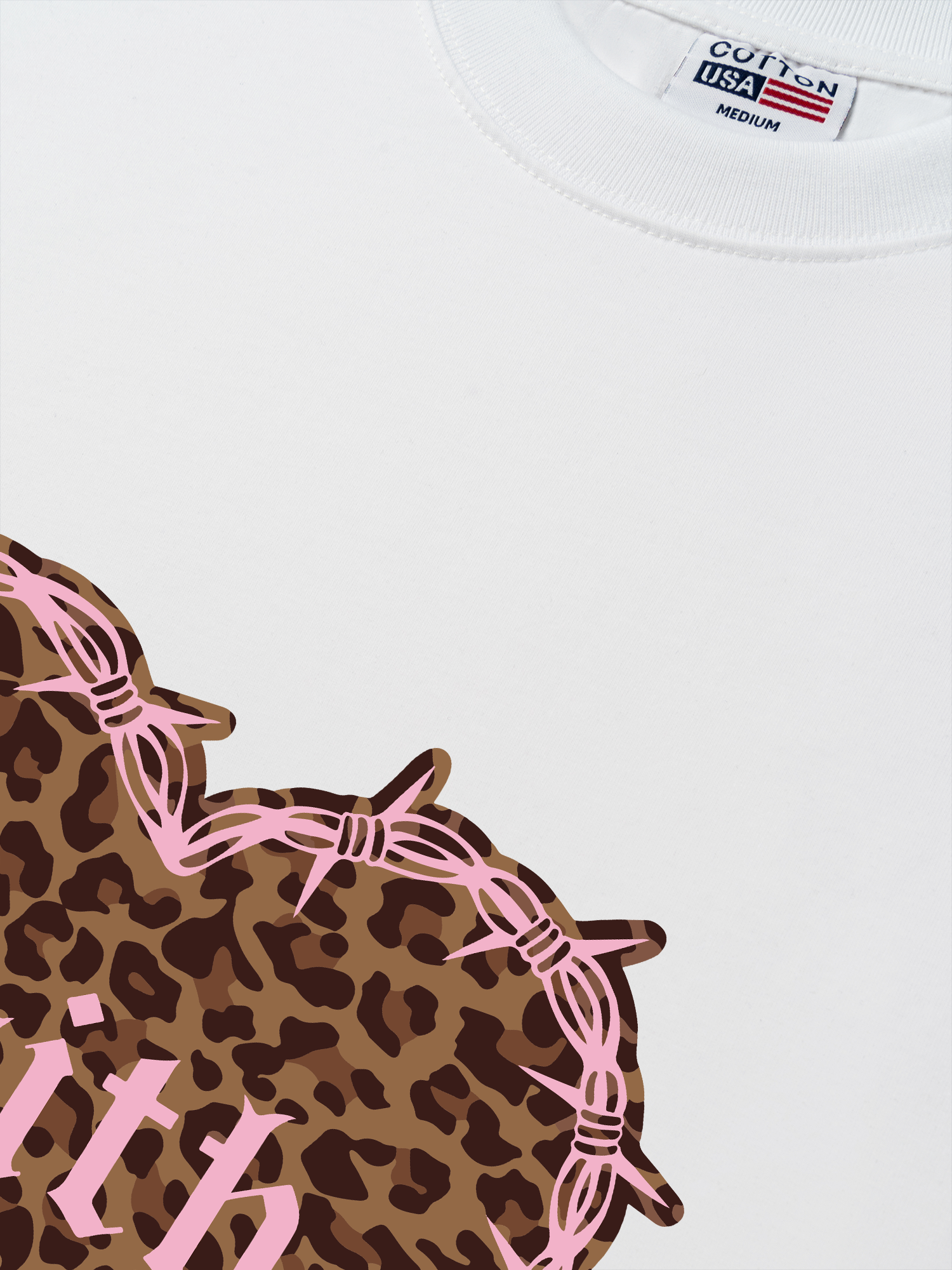 Áo Thun Relaxed Fit Urban Leopard Faith Heart