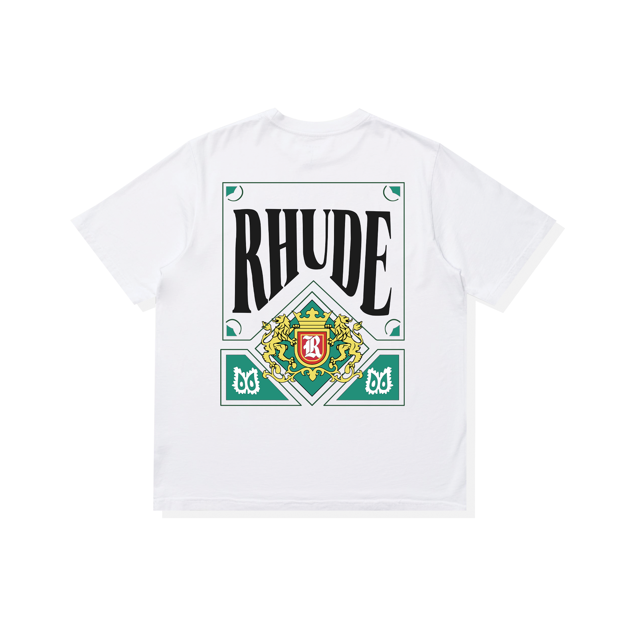 Áo Thun Oversize RHUDE CARD Green