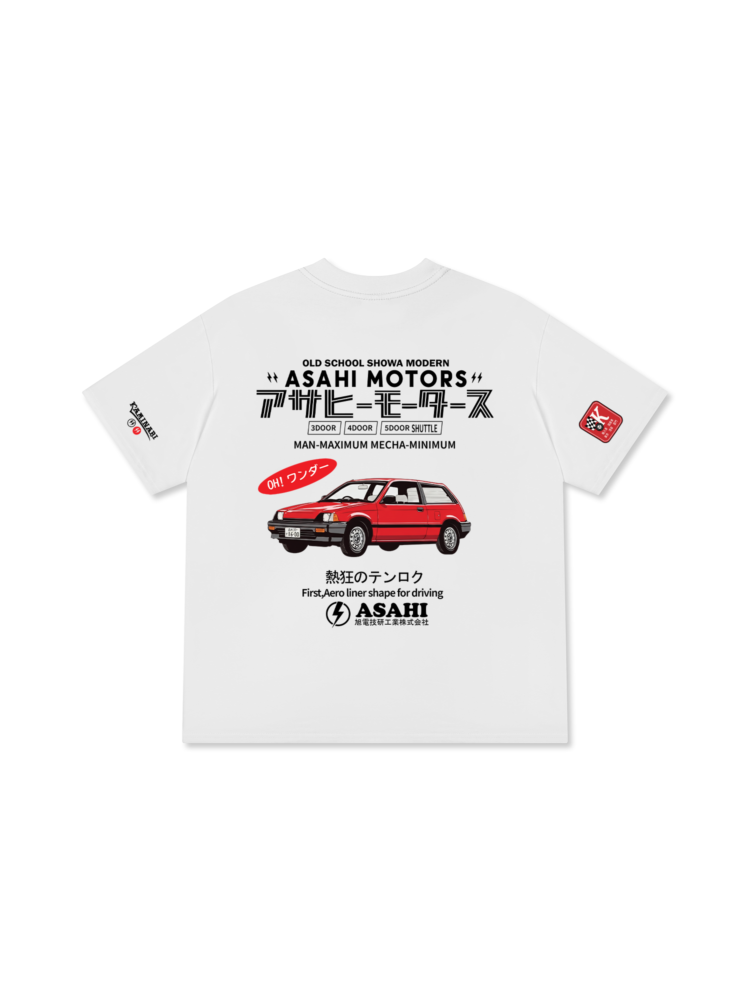Áo Thun Relaxed Fit JDM Car Asahi Motors