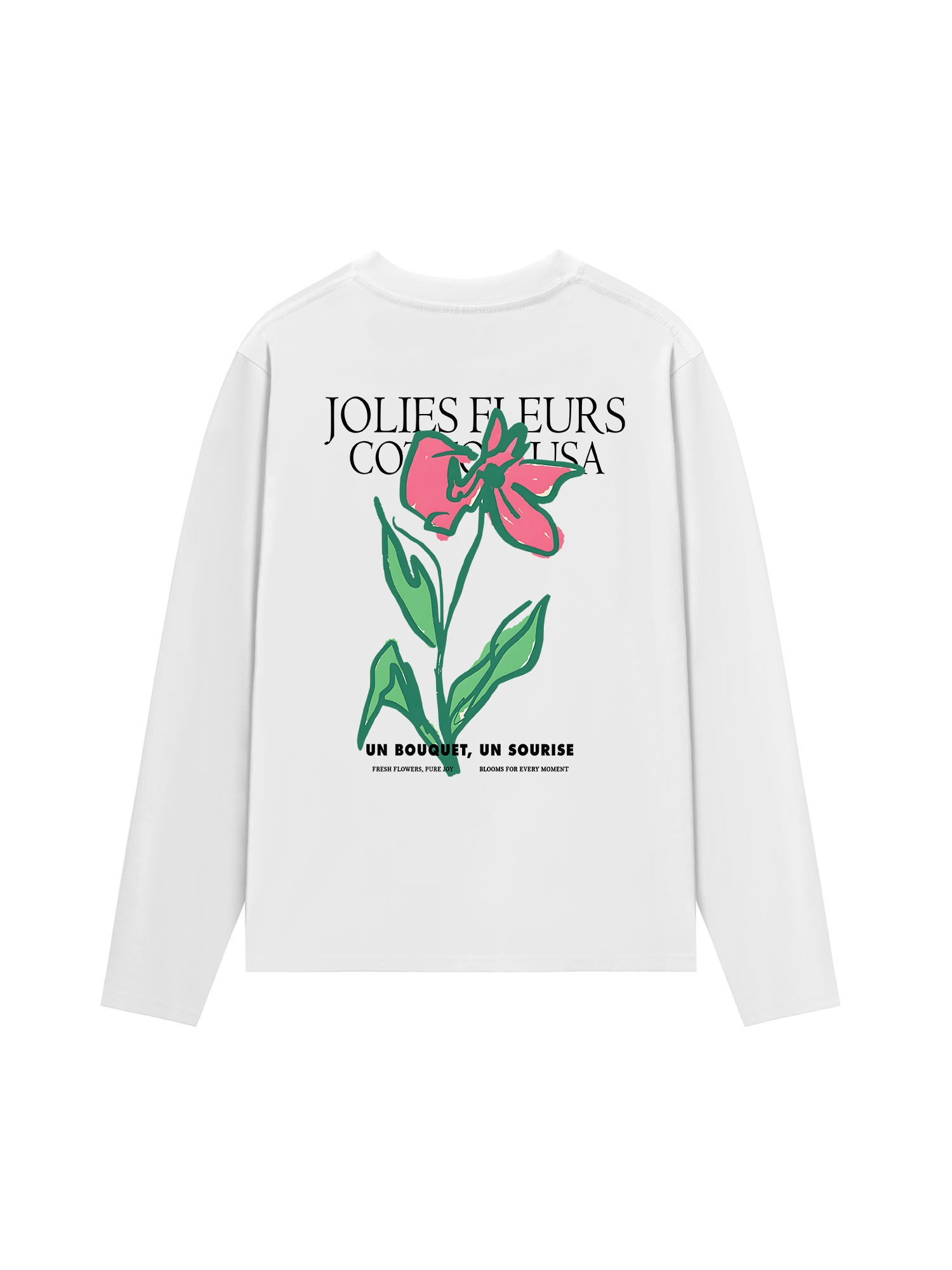 Áo Thun Dài Tay Floral Jolies Fleurs