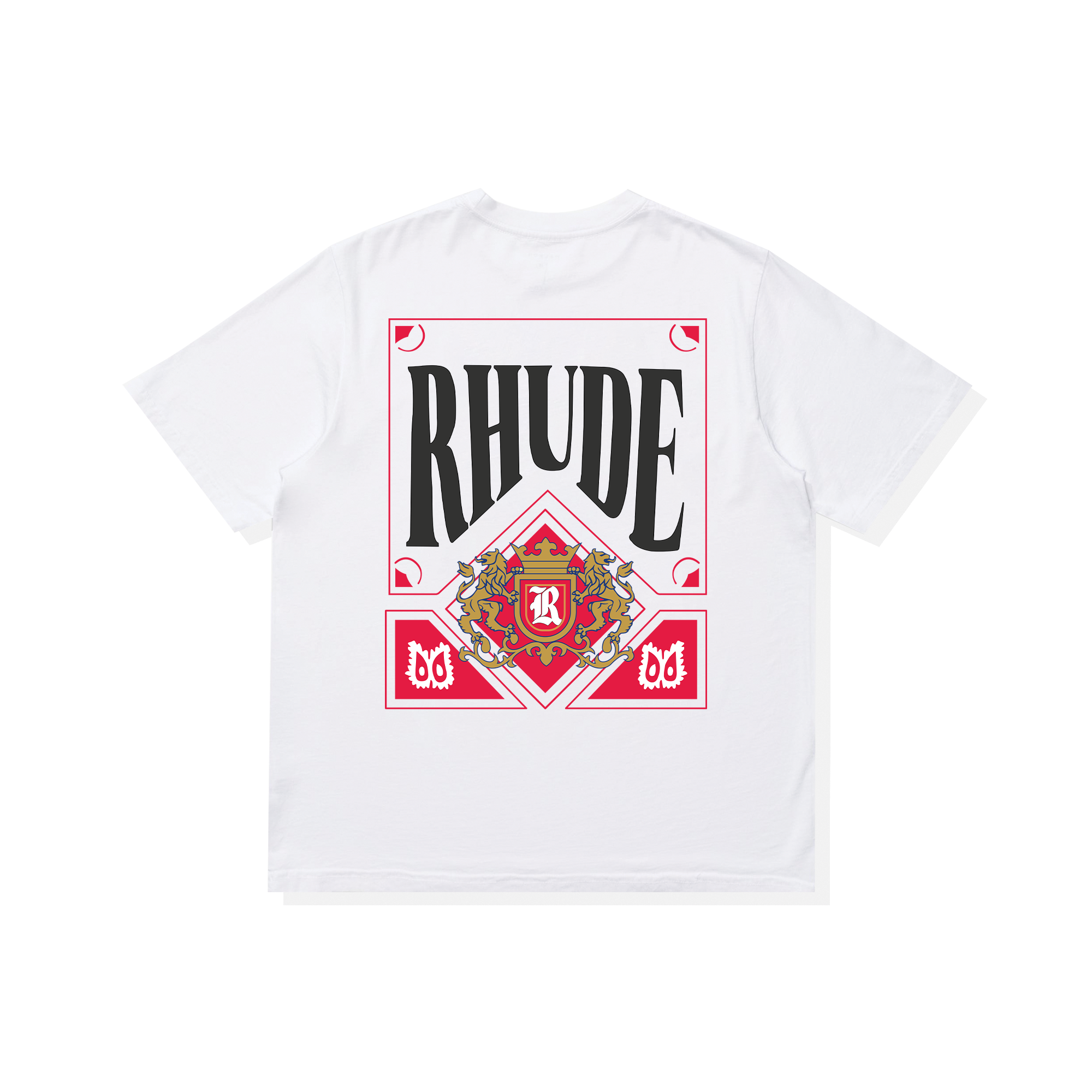 Áo Thun Oversize RHUDE CARD Red