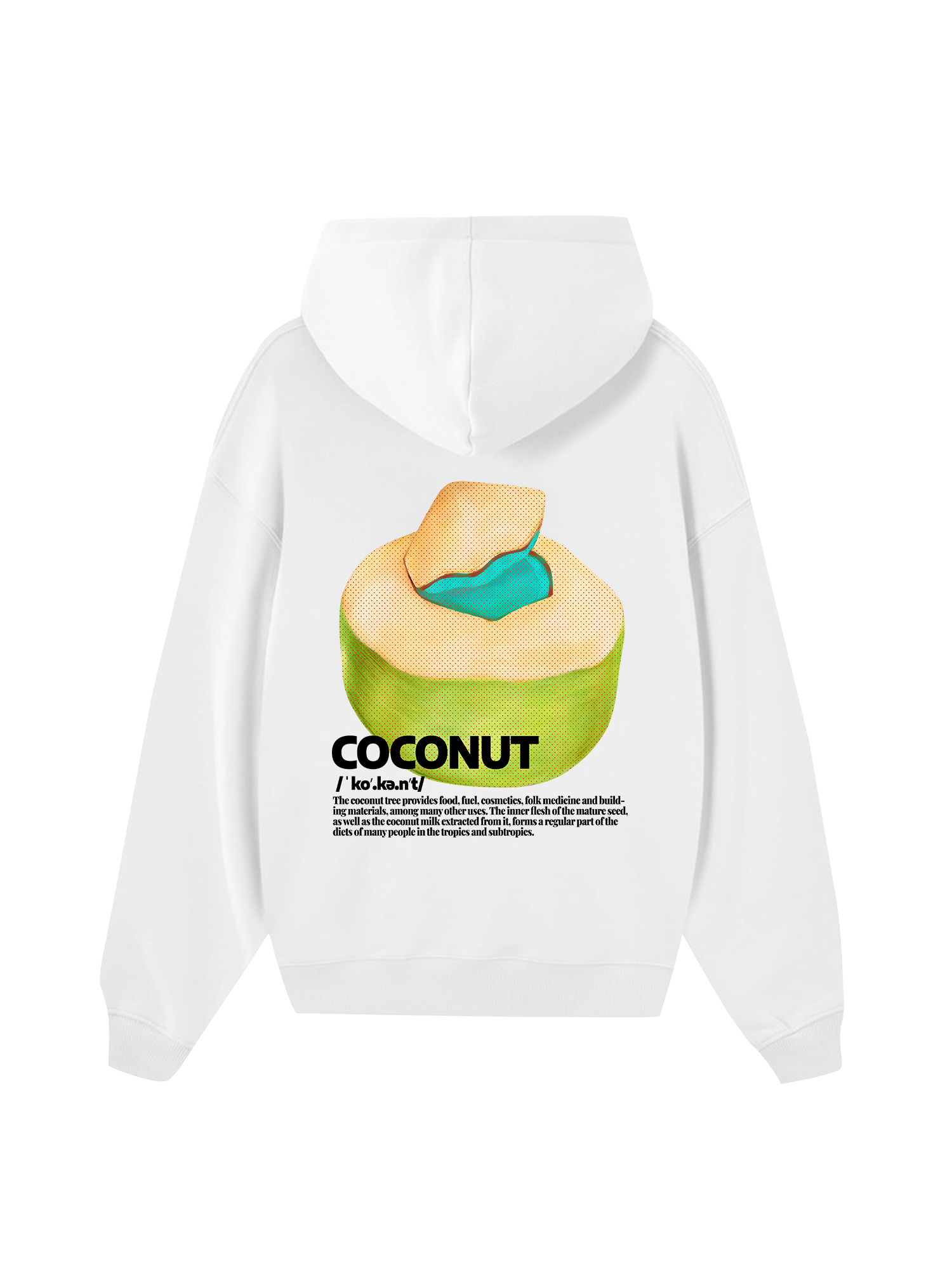 Tropical Coconut Retro Hoodie