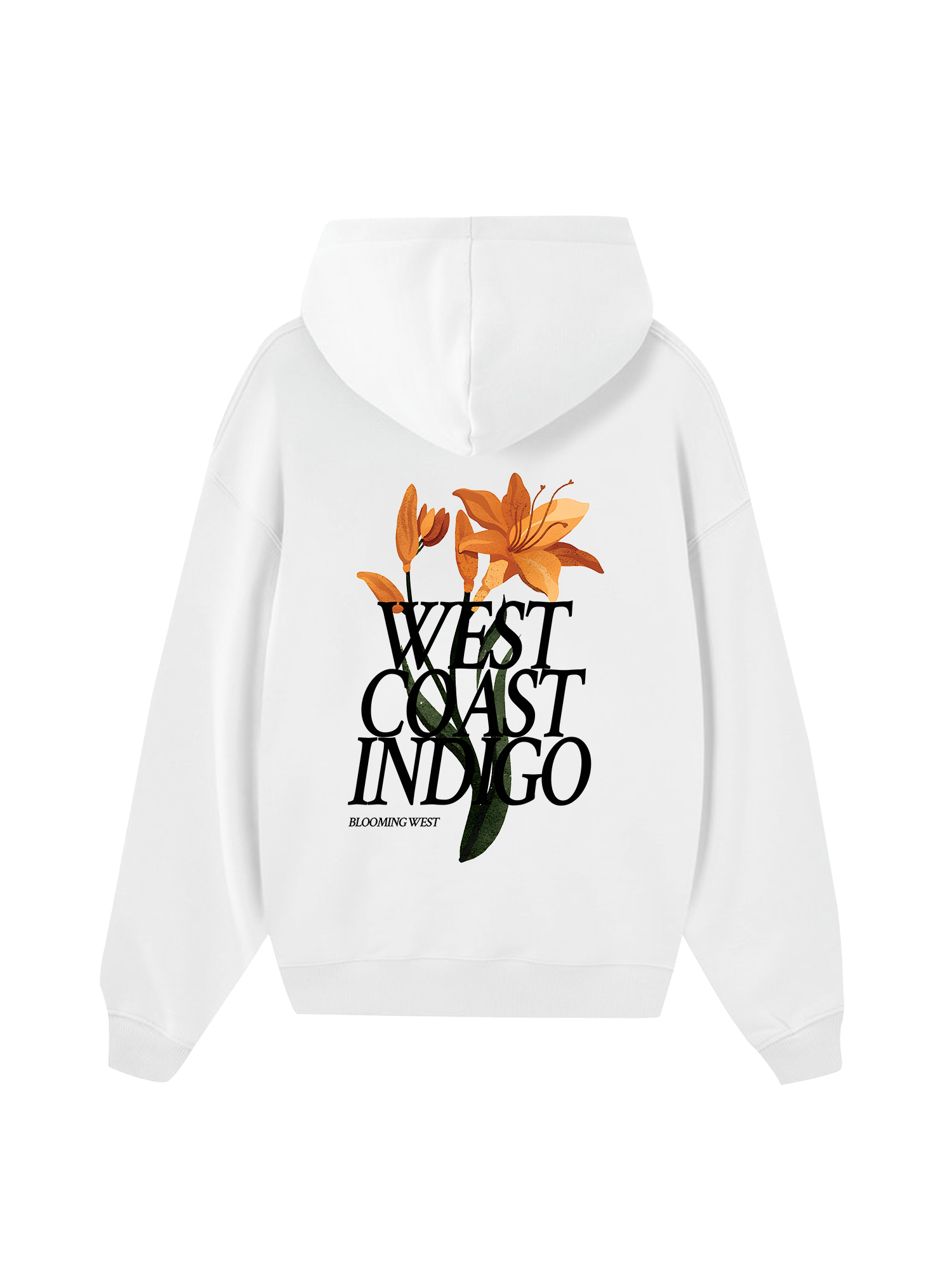 West coast indigo Hoodie