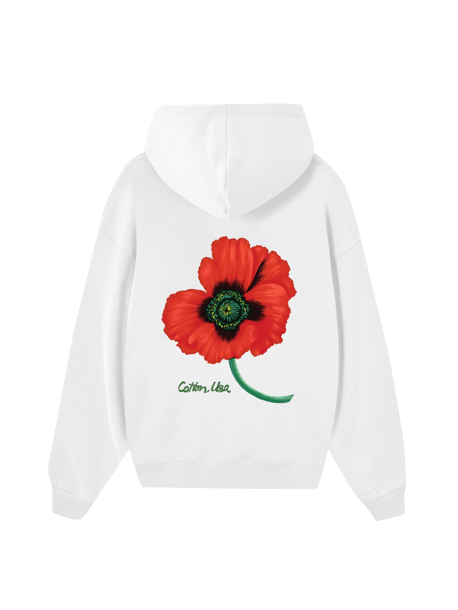 Floral Red Hoodie