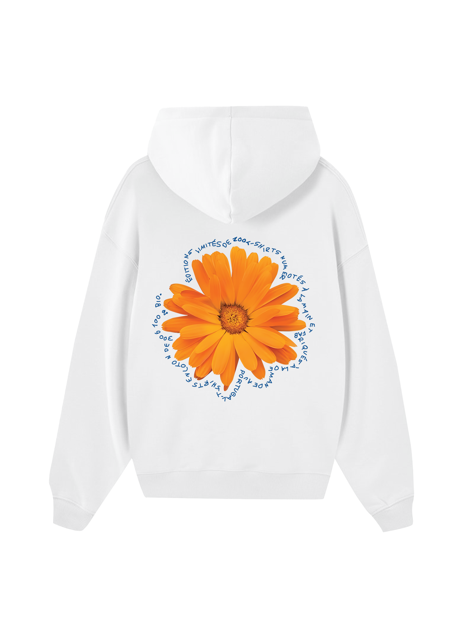 Floral Orange Flower Hoodie
