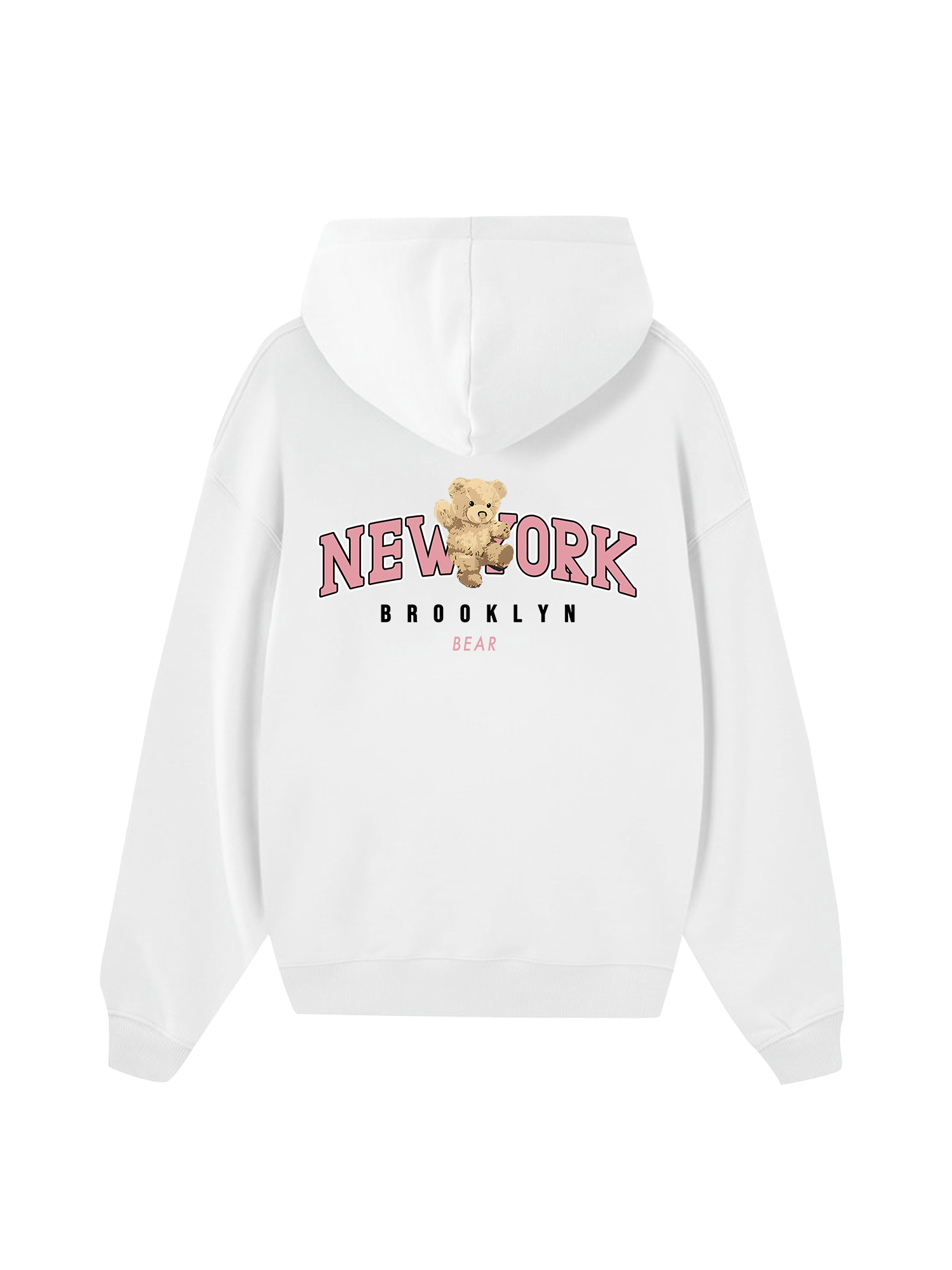 Ciry Pink New York Bear Hoodie