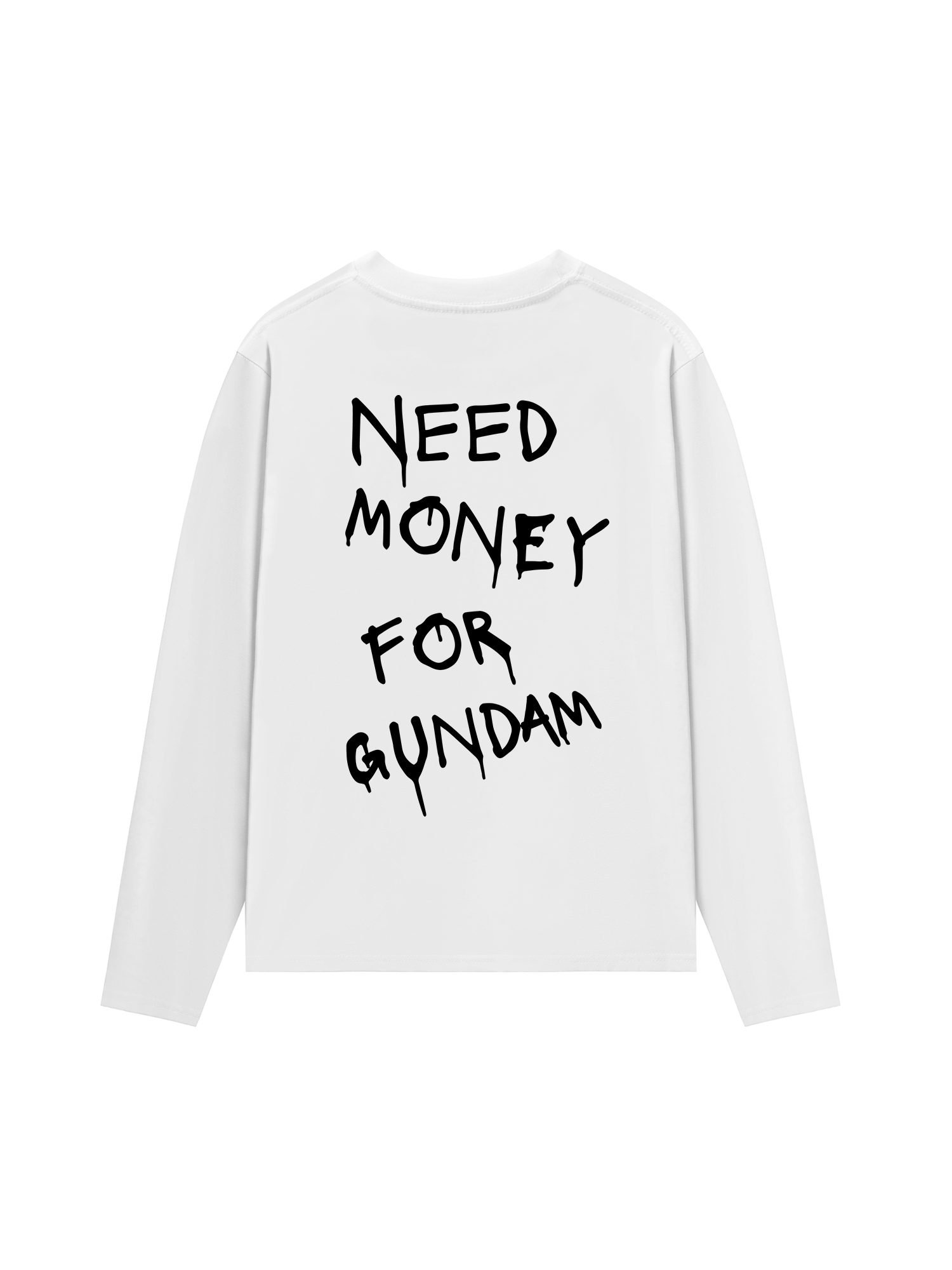 Áo Thun Dài Tay Need Money For Gundam
