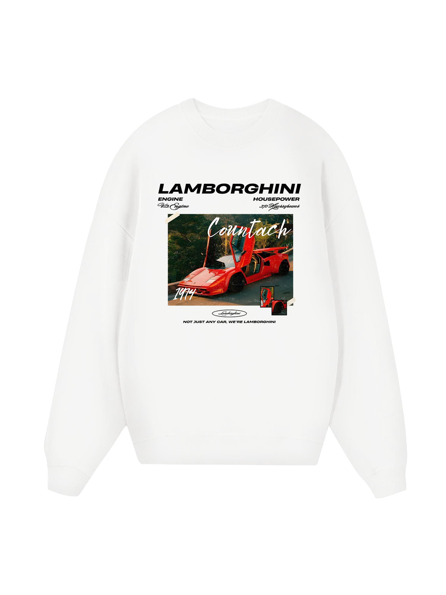 Lamborghini Red Countach Sweater