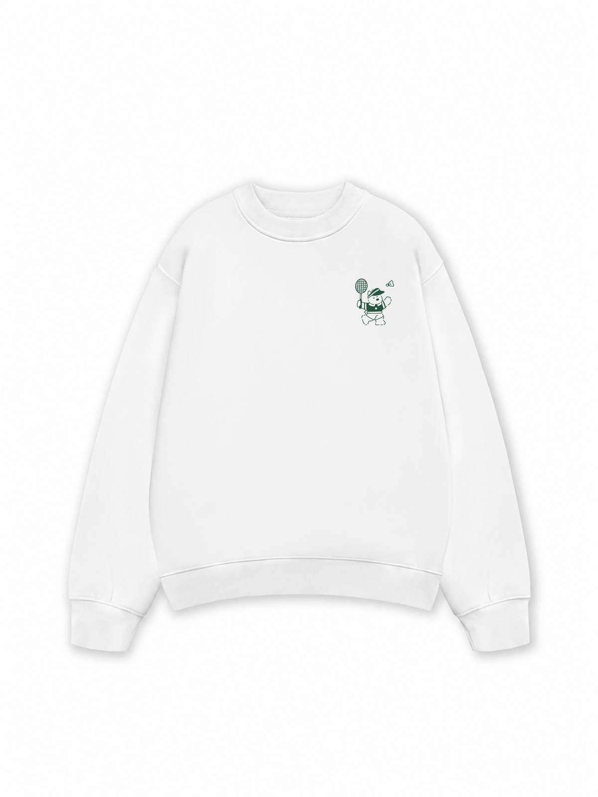 Áo Sweater Nỉ Hai Da Badminton Club Green