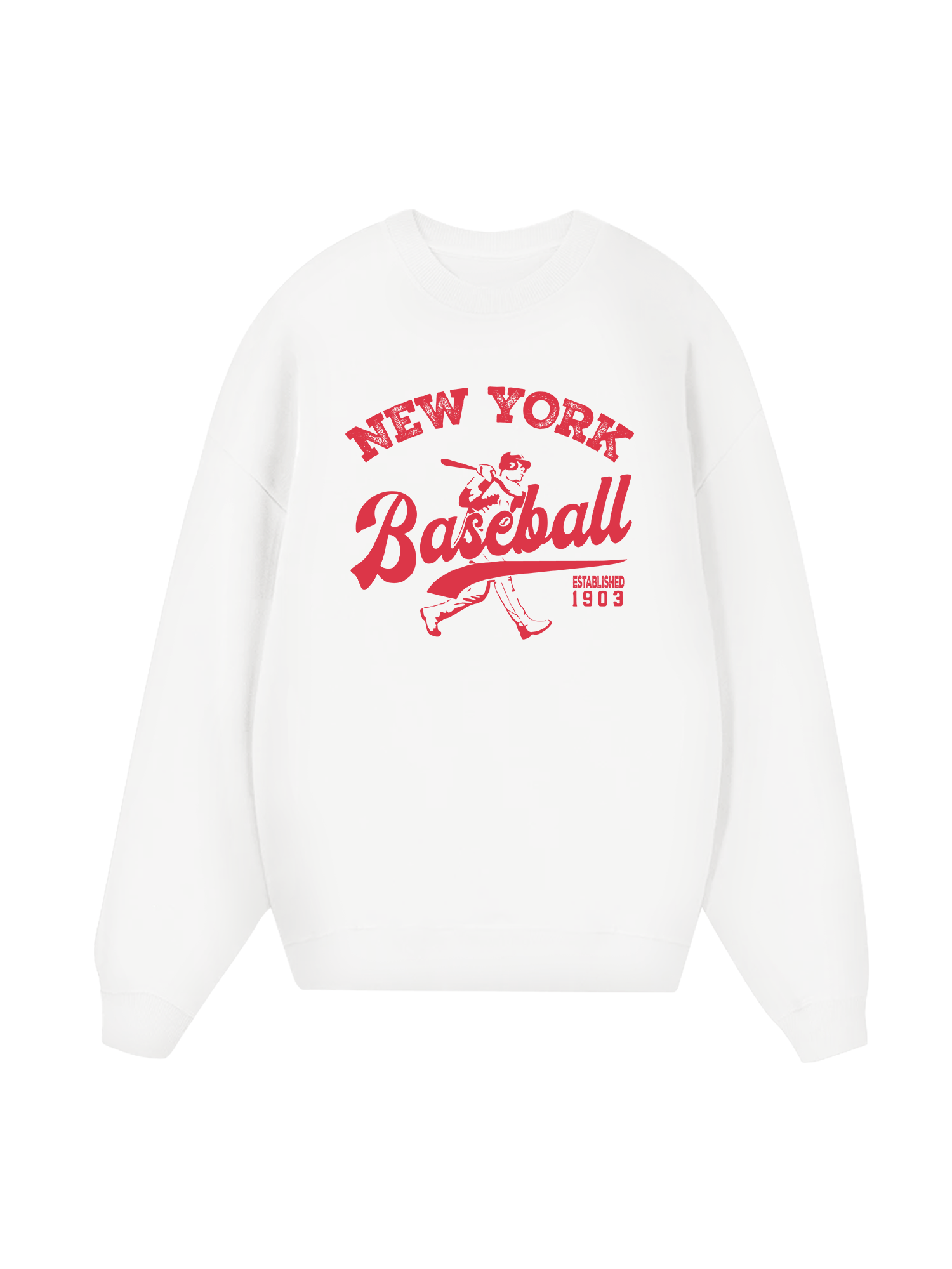 New York Baseball Pink Sweater