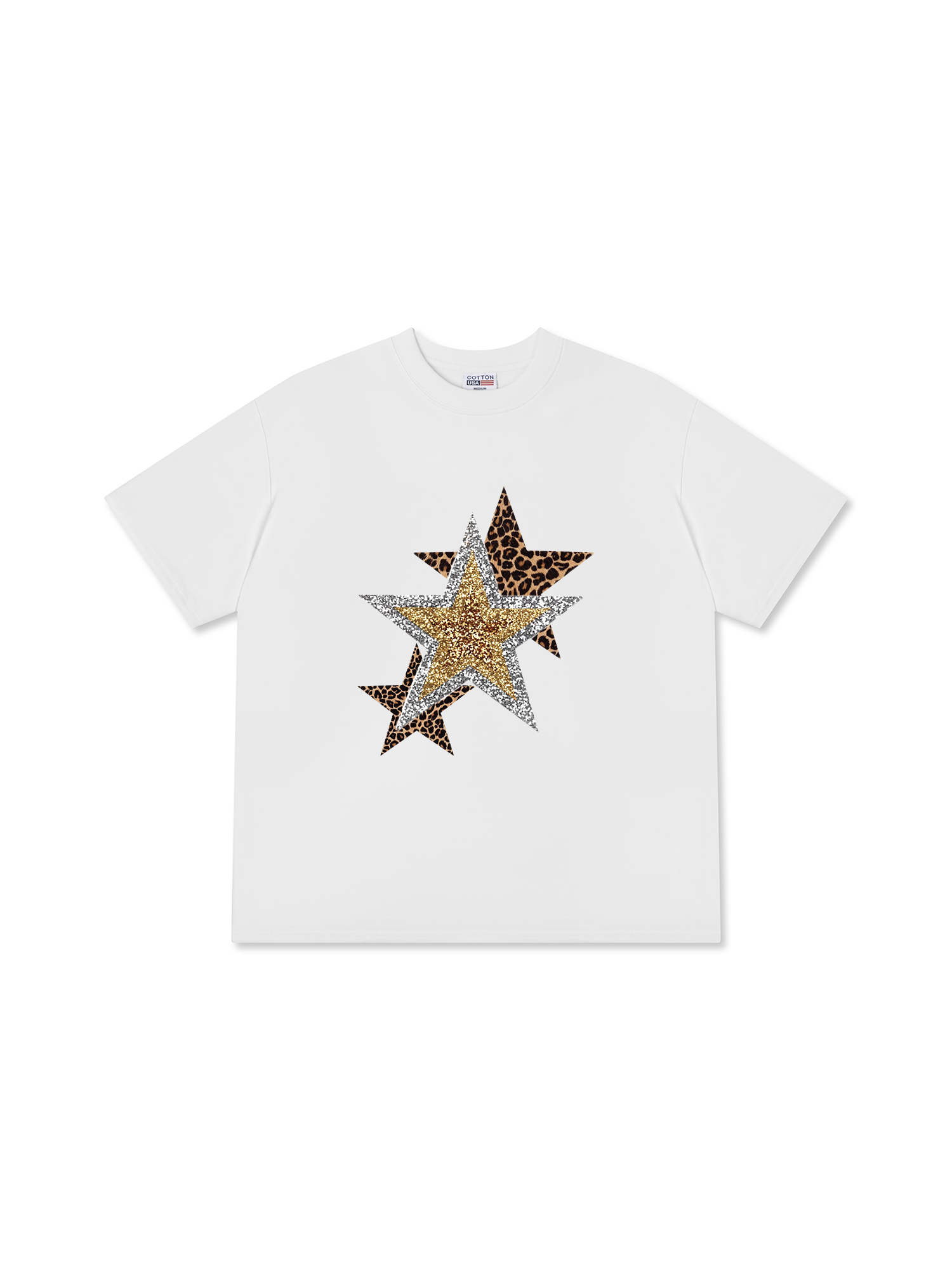 Áo Thun Relaxed Fit Urban Leopard Metallic Savage Stars