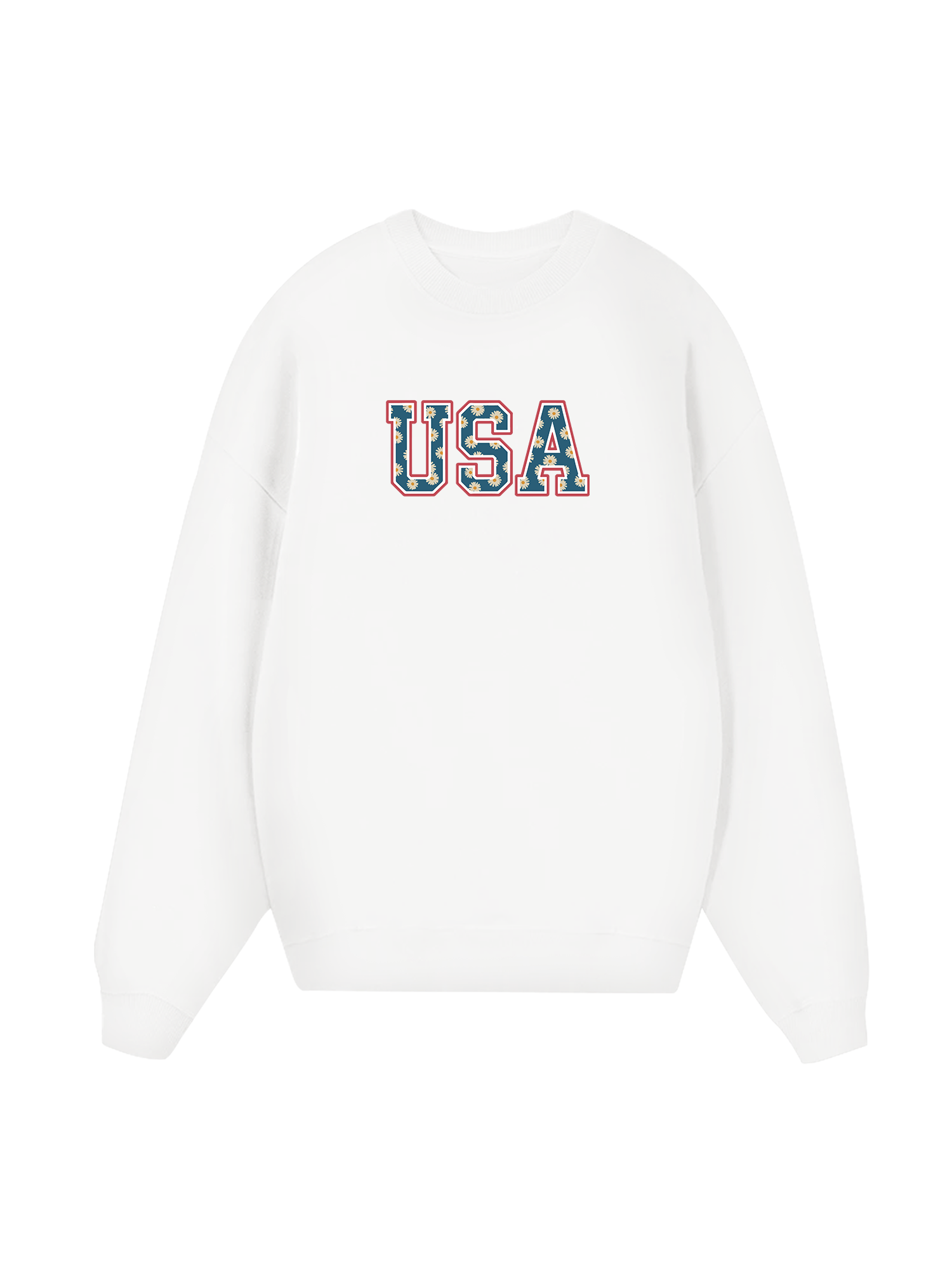USA Daisy Season Sweater