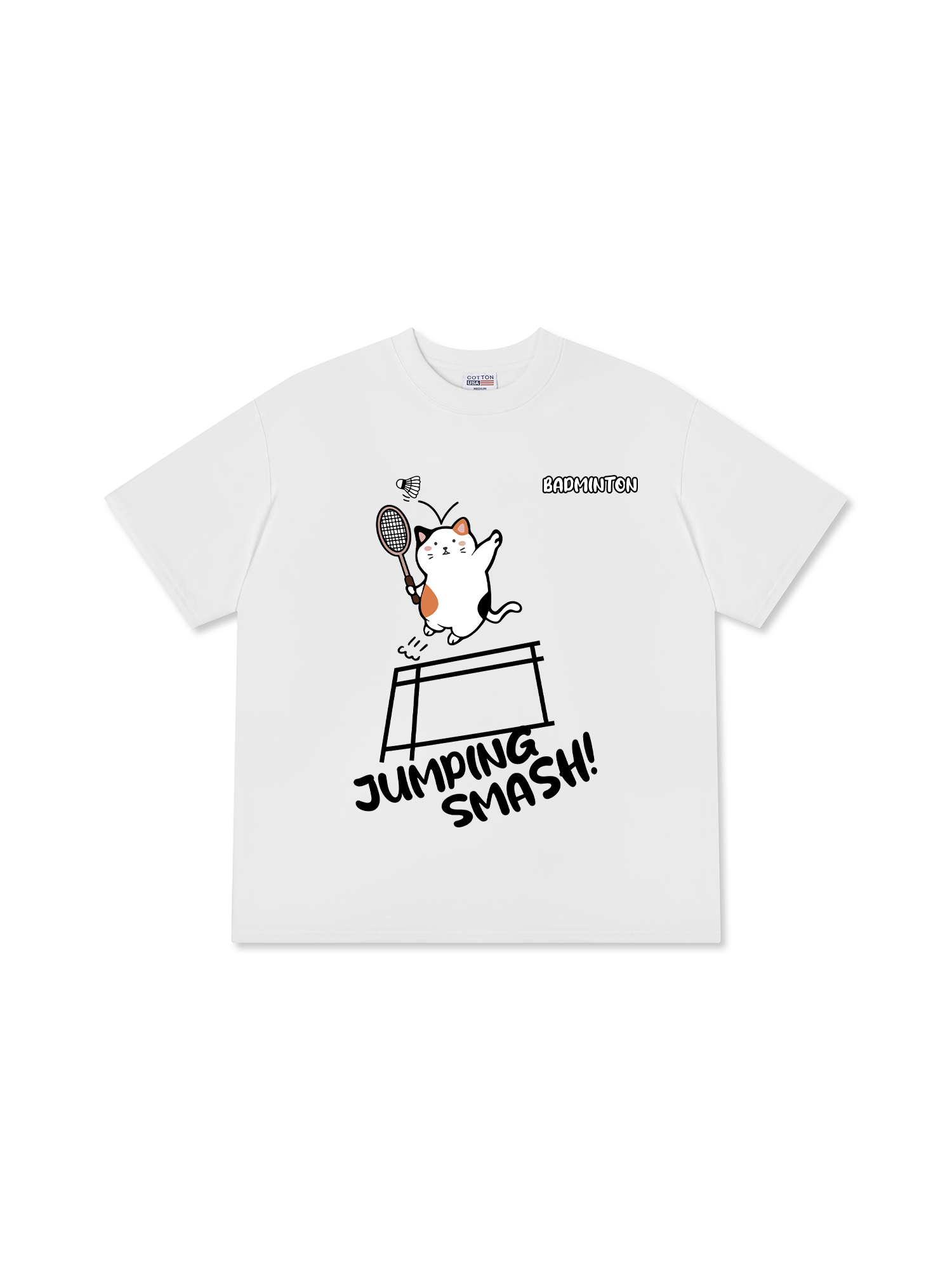 Áo Thun Relaxed Fit Badminton Jumping Smash