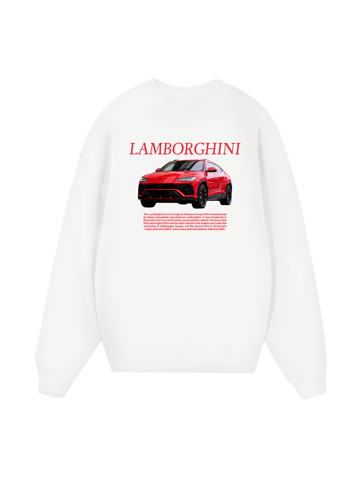 Lamborghini Urus Red Sweater
