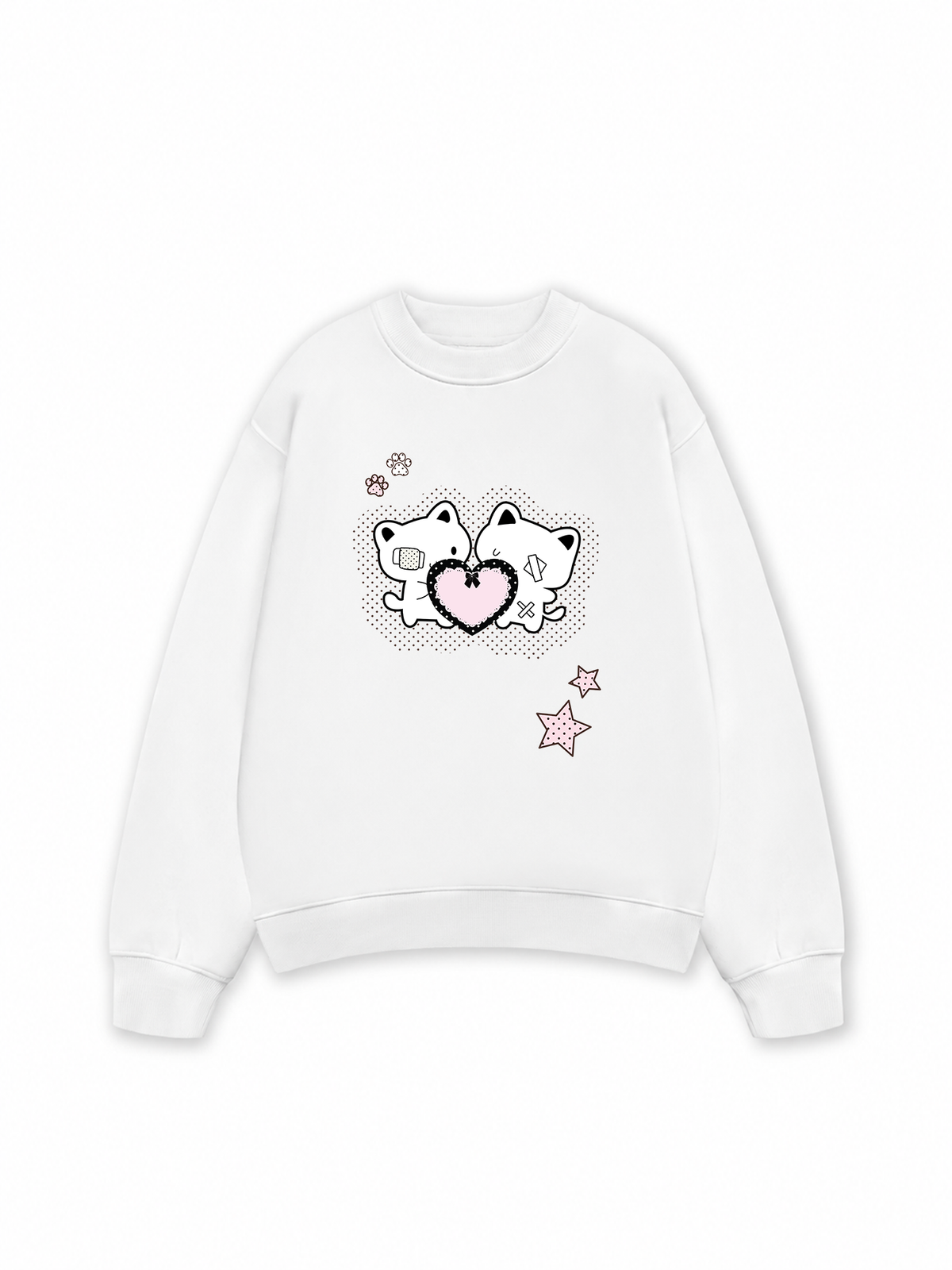 Áo Sweater Nỉ Hai Da Dotty Mood Starlight Kitty Care