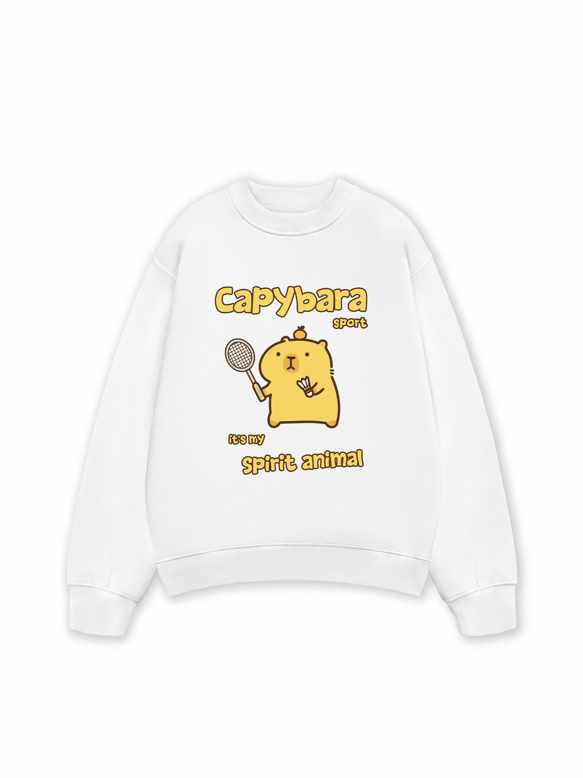 Áo Sweater Nỉ Hai Da Badminton Capybara Sport