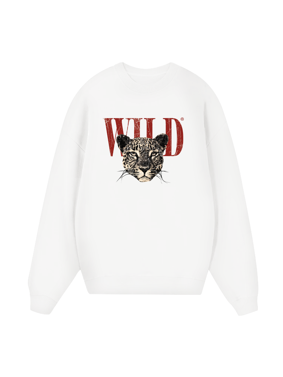Sweater Urban Leopard Crimson Wild