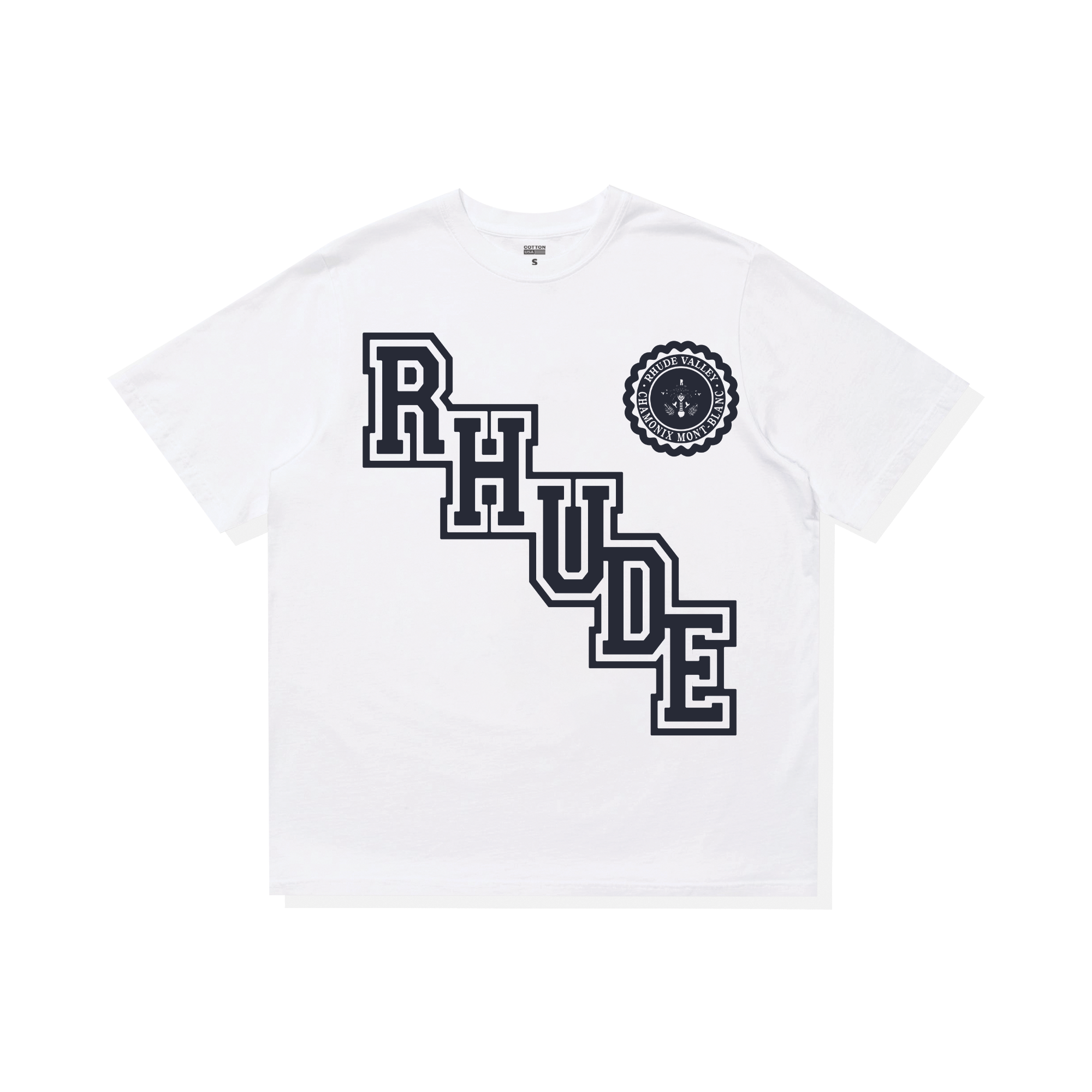 Áo Thun Oversize RHUDE COLLEGIATE CREST