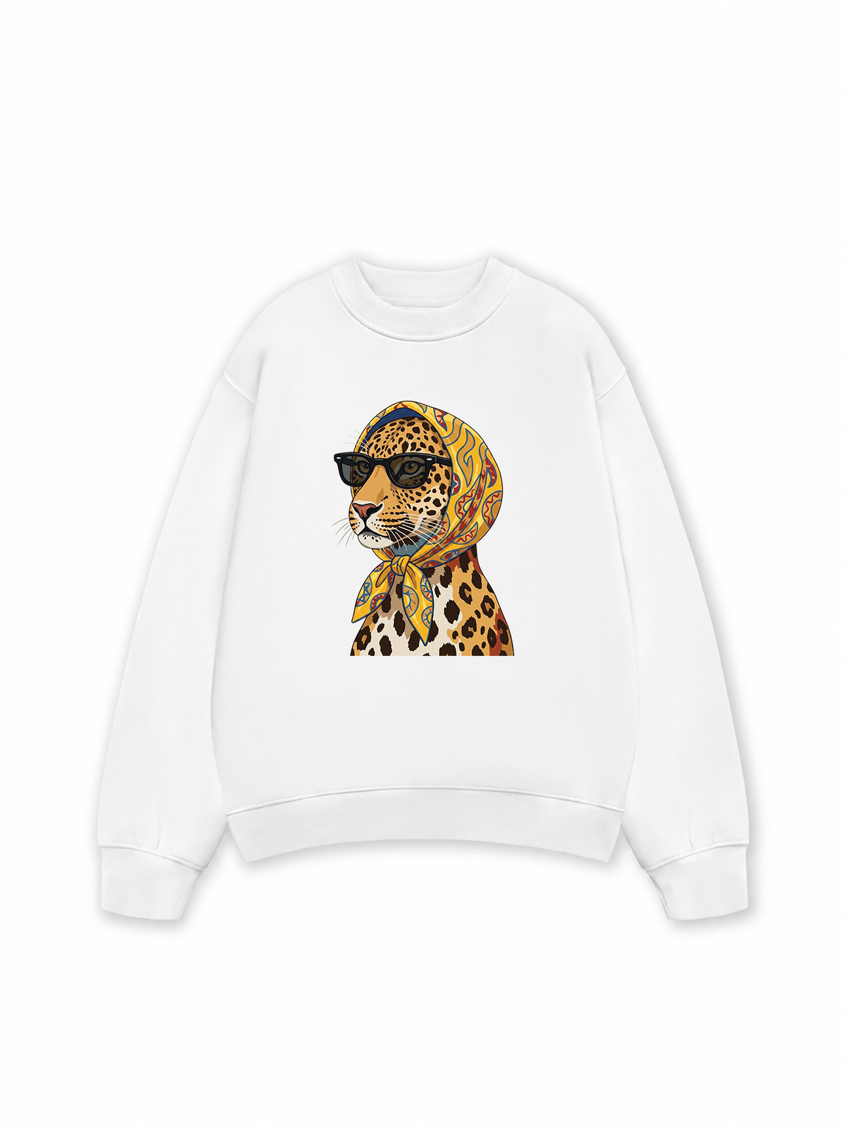 Áo Sweater Nỉ Hai Da Urban Leopard Safari Chic