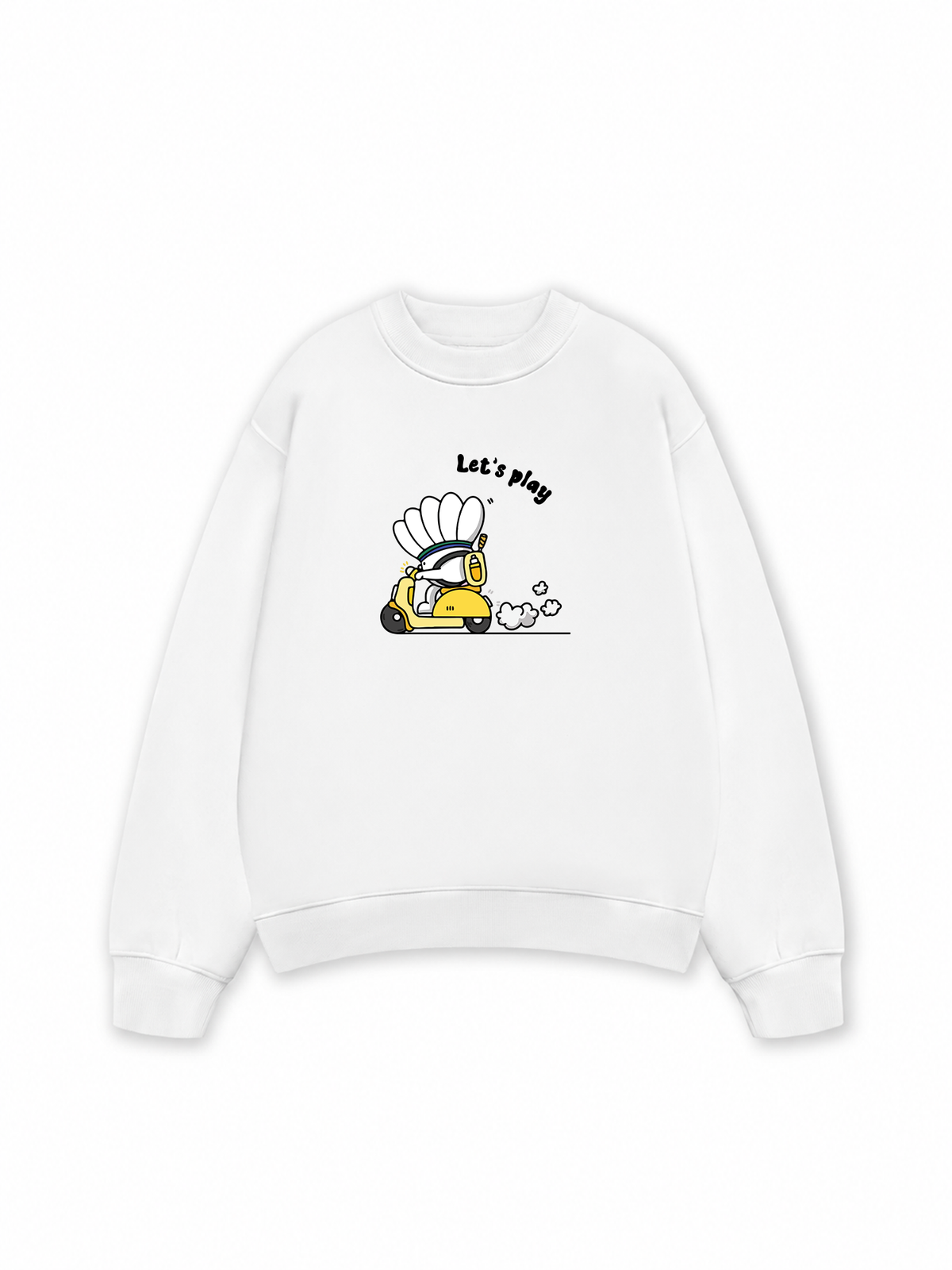 Áo Sweater Nỉ Hai Da Badminton Let's Play