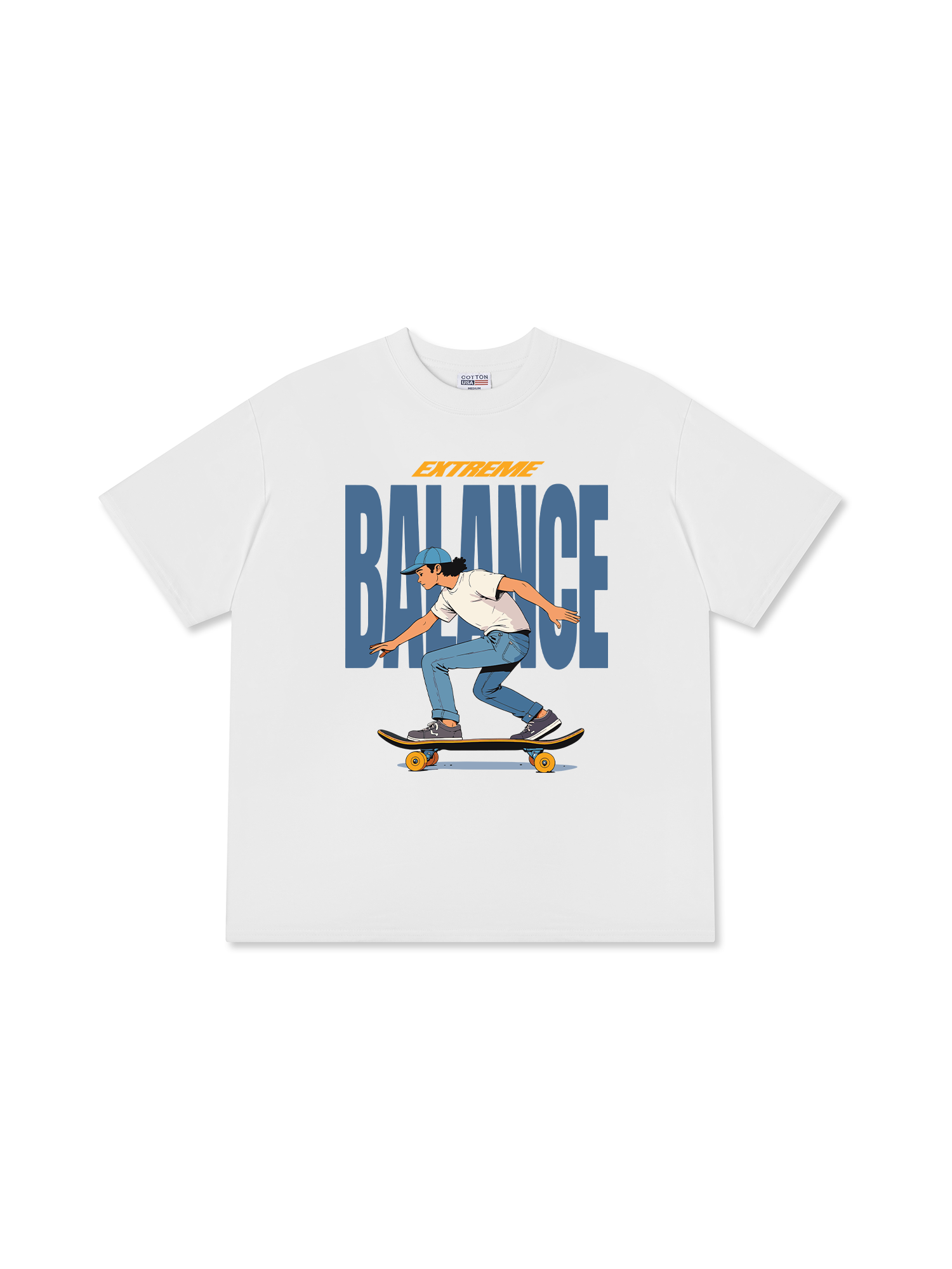 Áo Thun Relaxed Fit Skate Balance