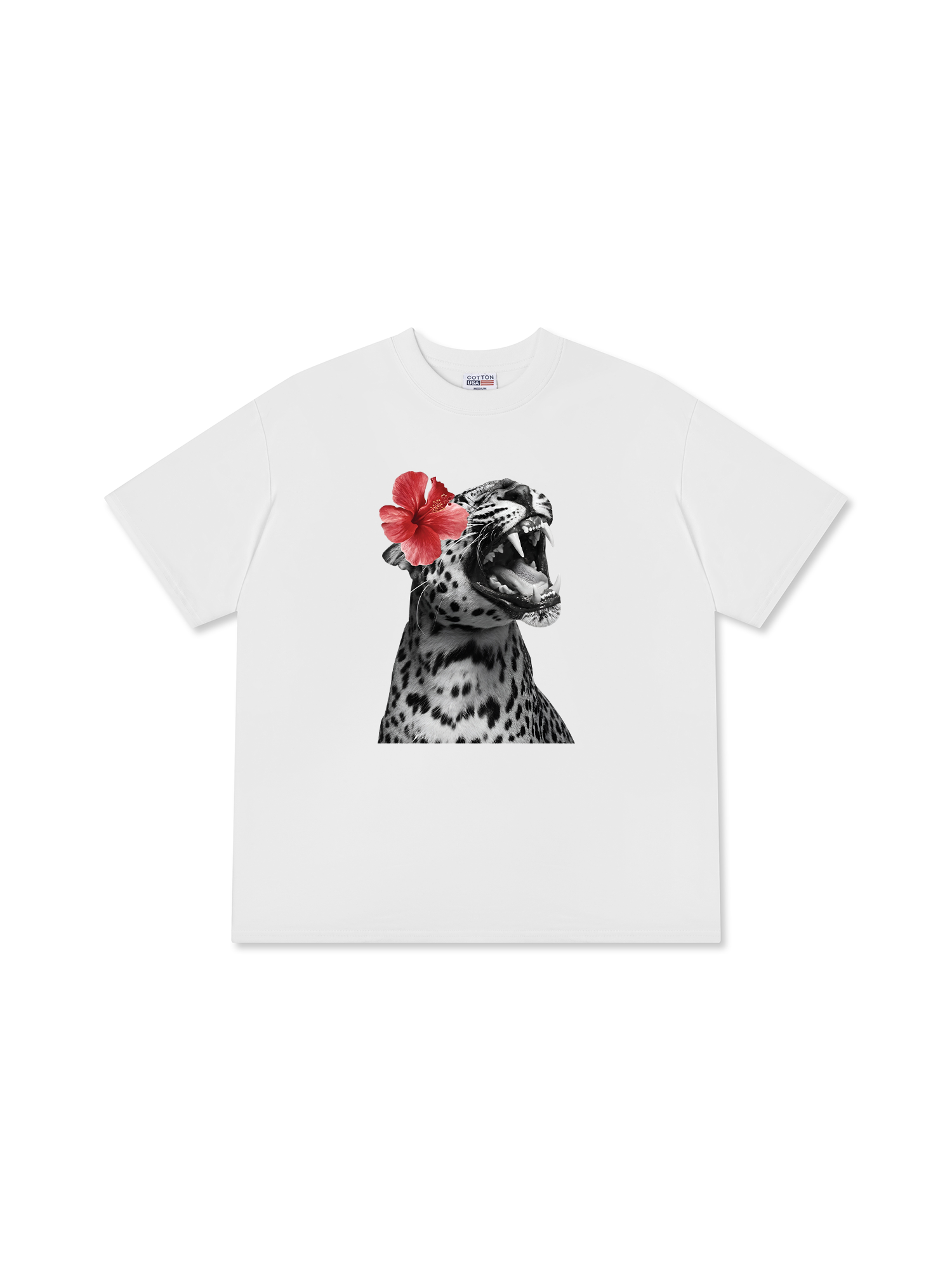 Áo Thun Relaxed Fit Urban Leopard Roar Flower