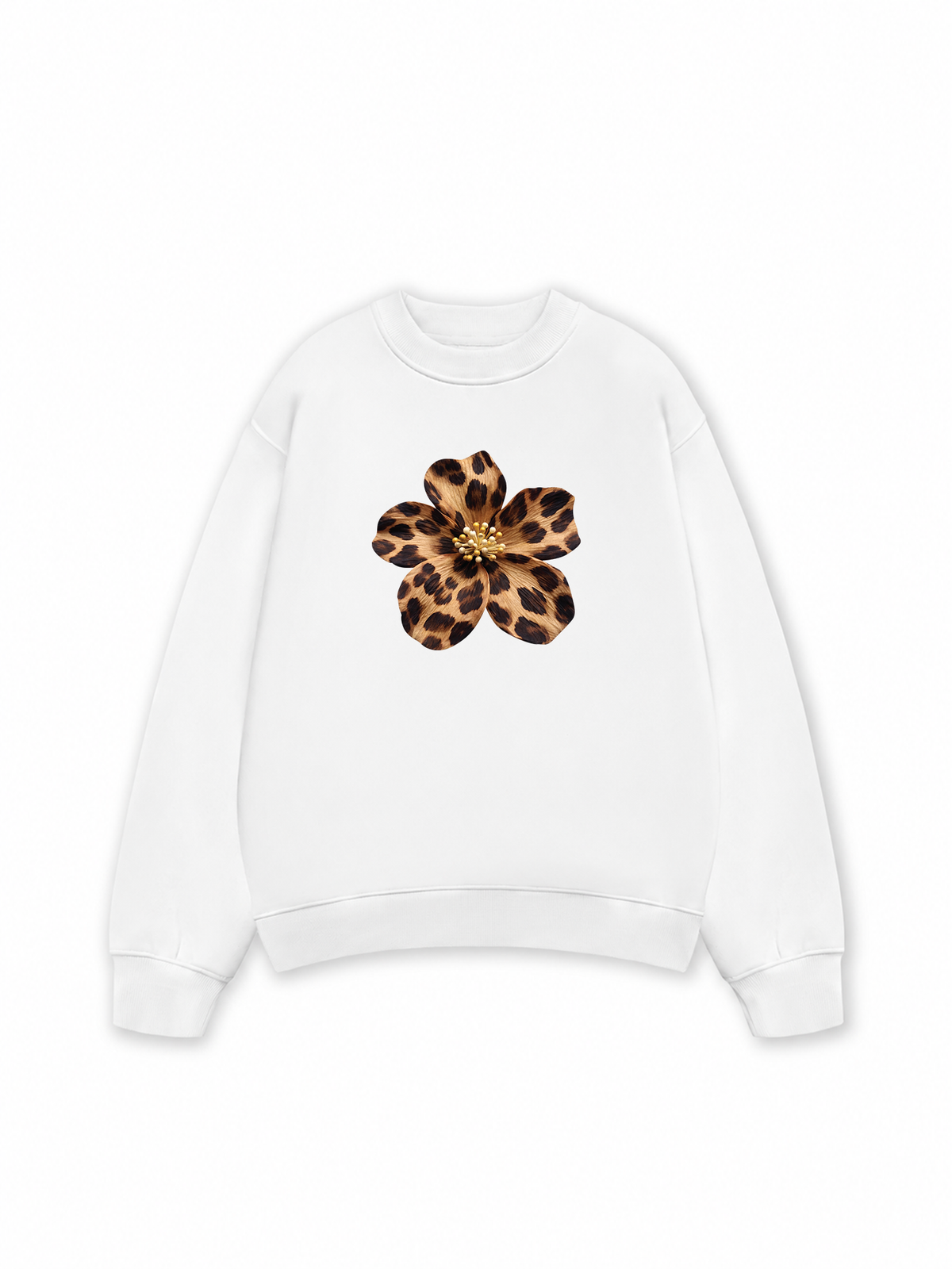 Áo Sweater Nỉ Hai Da Urban Leopard  Safari Spotted Petals