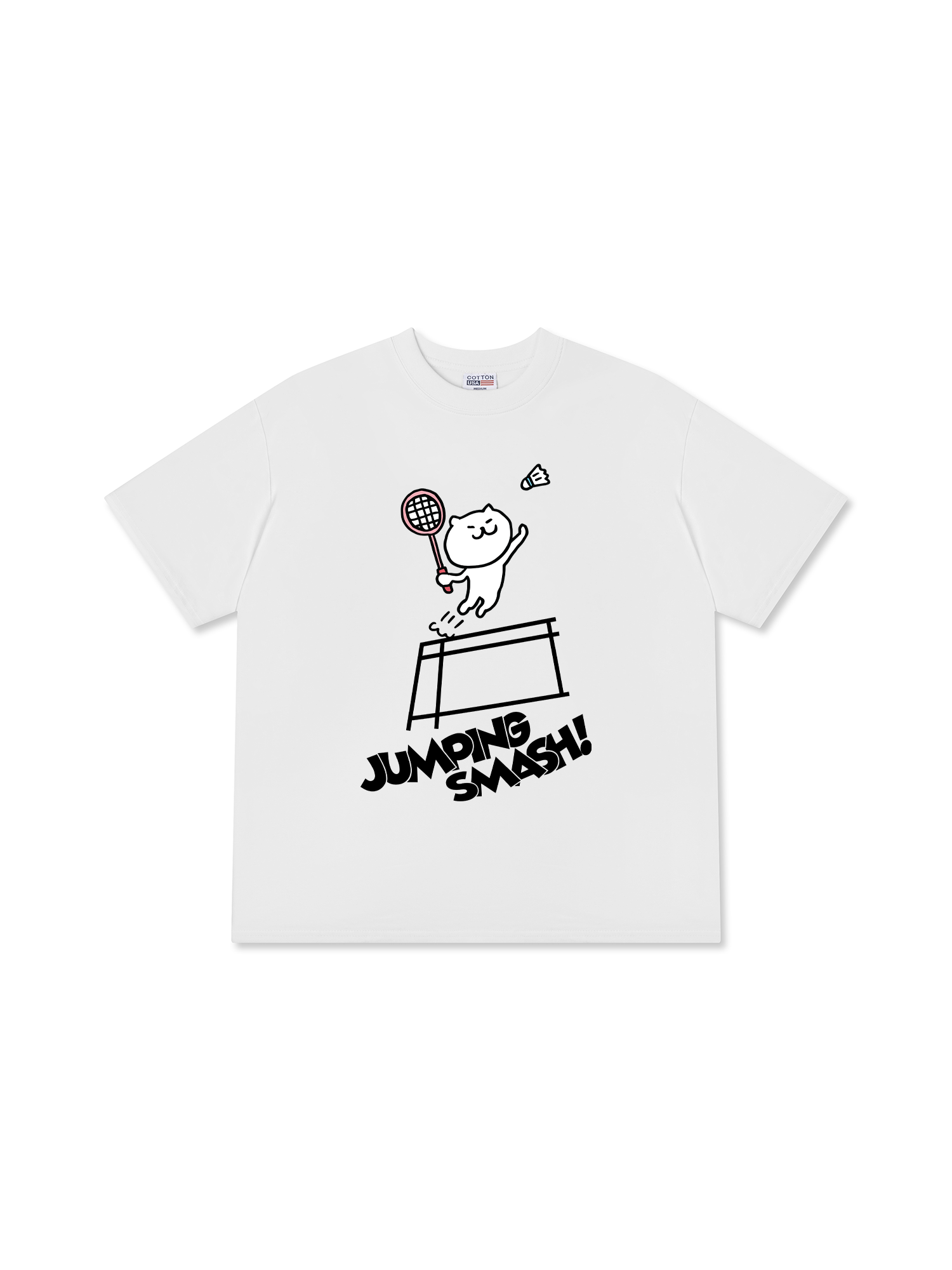 Áo Thun Relaxed Fit Badminton Jumping Smash