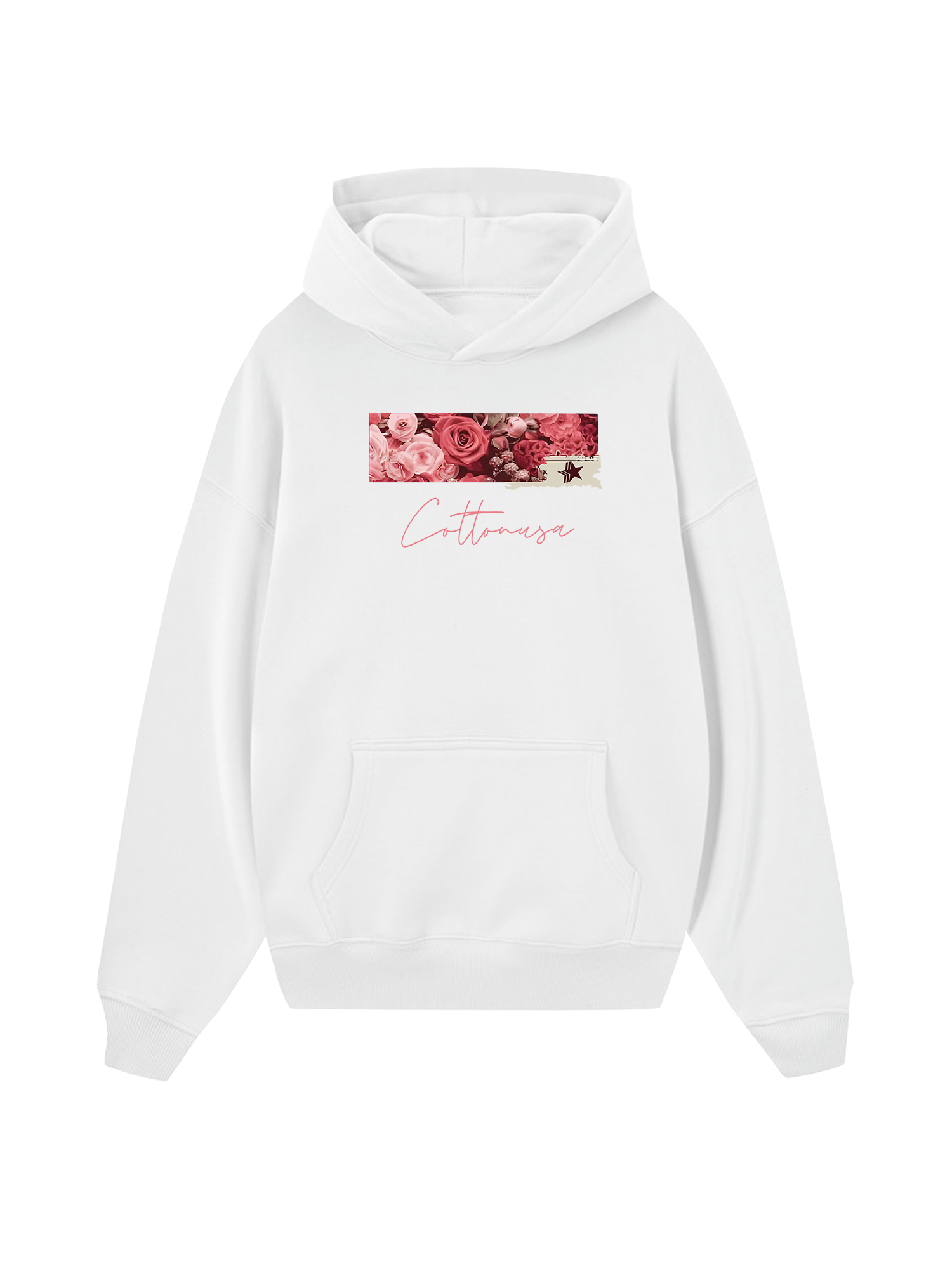 Trending Floral Cotton Usa Hoodie
