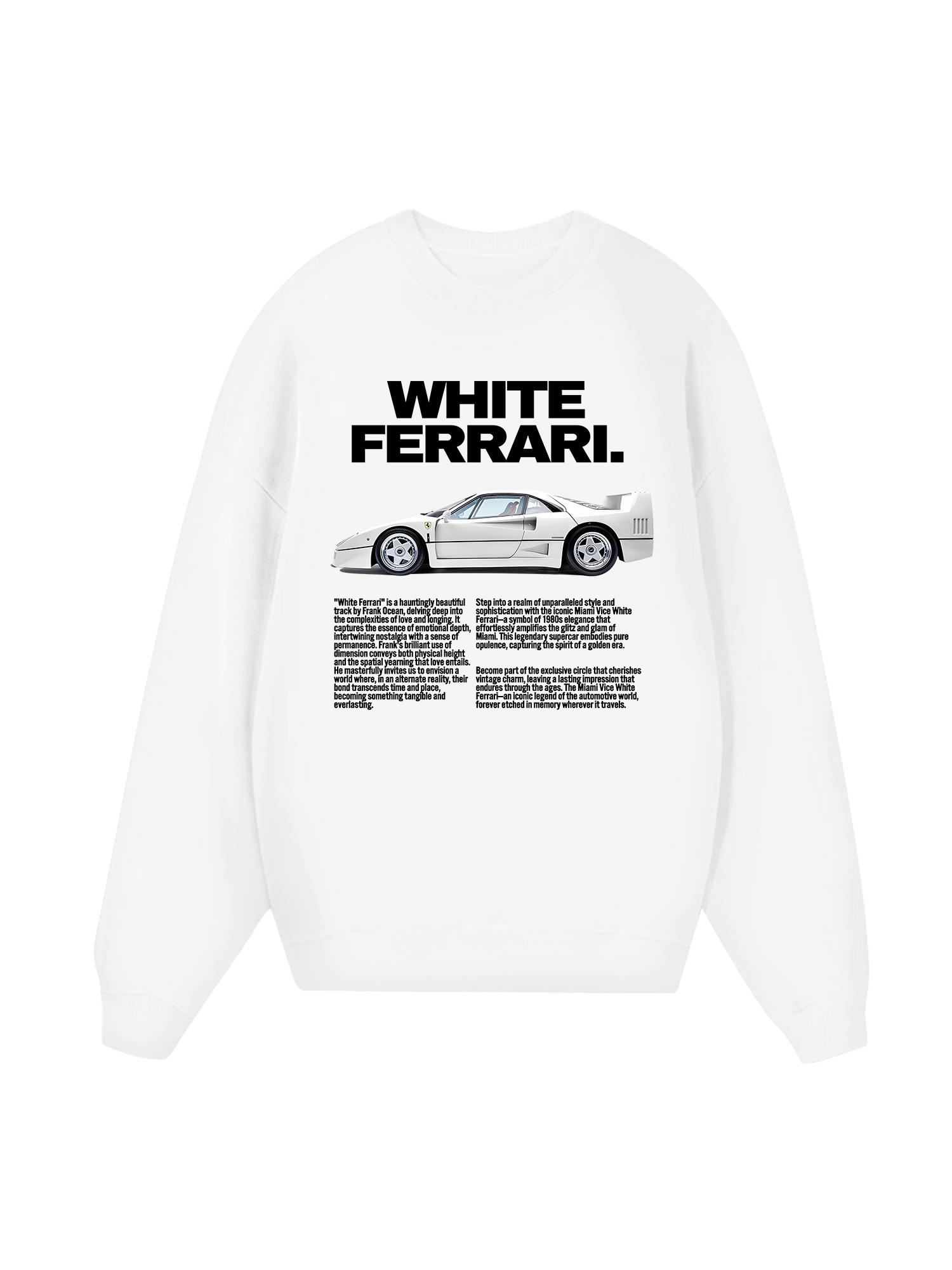 Ferrari White Brilliant Sweater