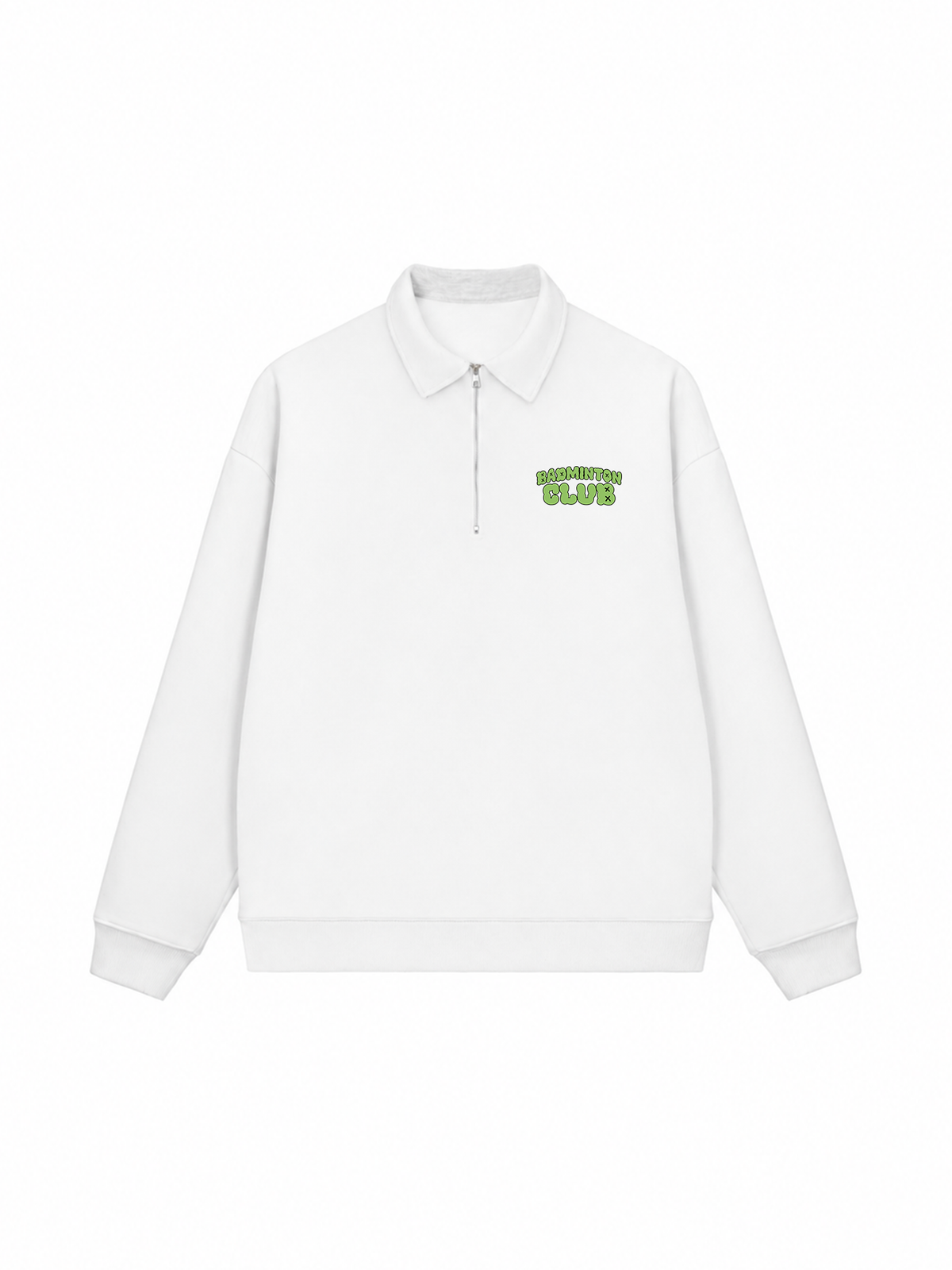 Áo Sweater Polo Nỉ Hai Da Badminton Club