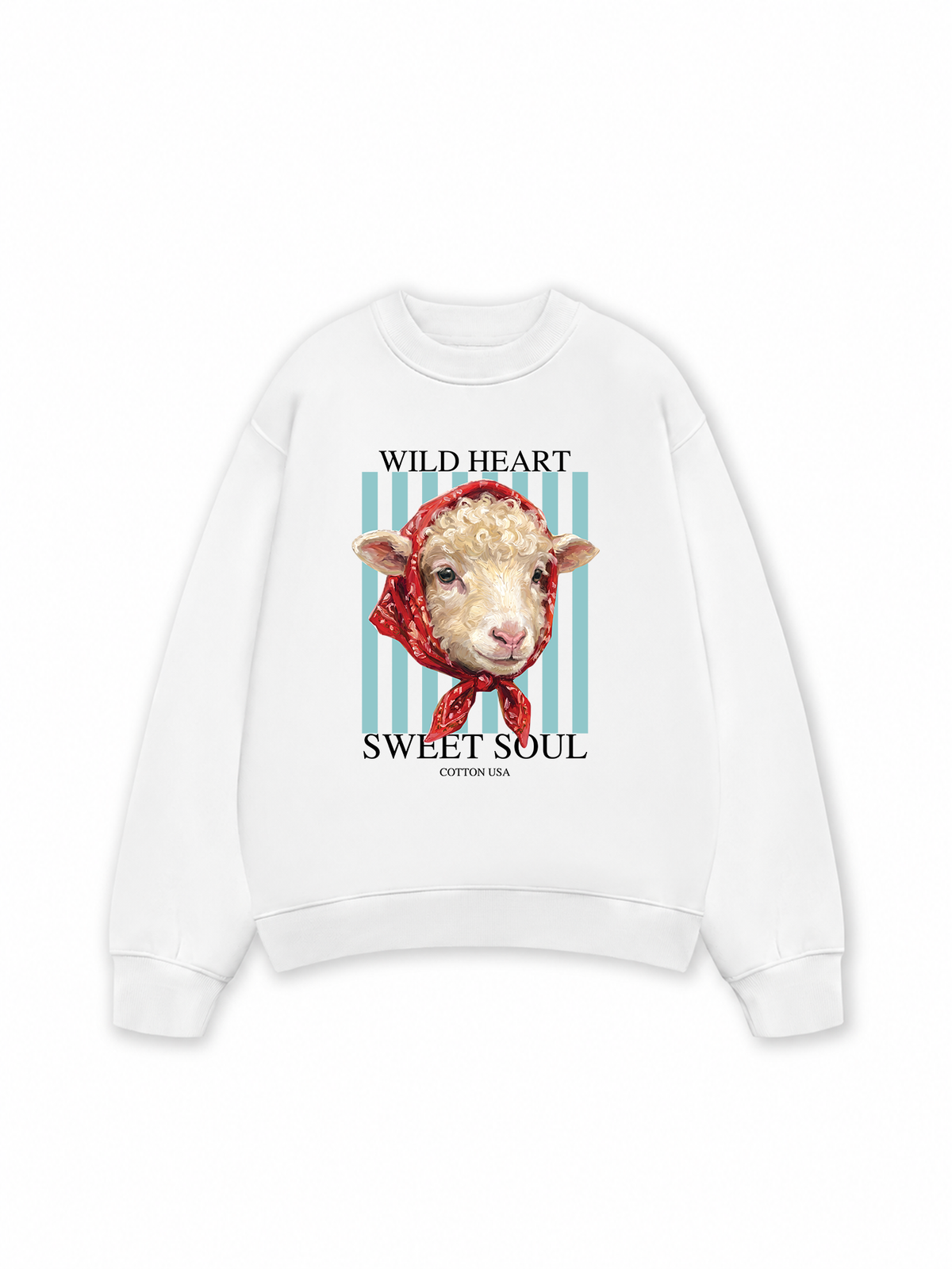 Áo Sweater Nỉ Hai Da Farm Wild Heart Sweet Soul
