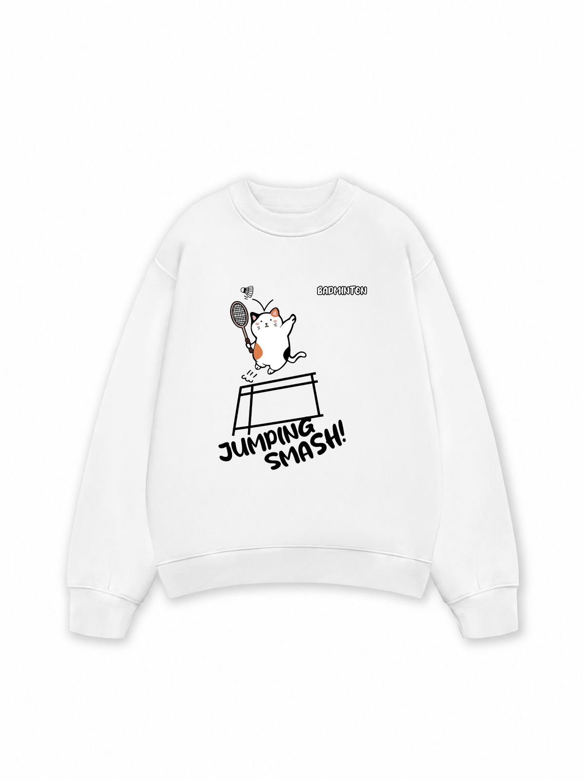 Áo Sweater Nỉ Hai Da Badminton Jumping Smash