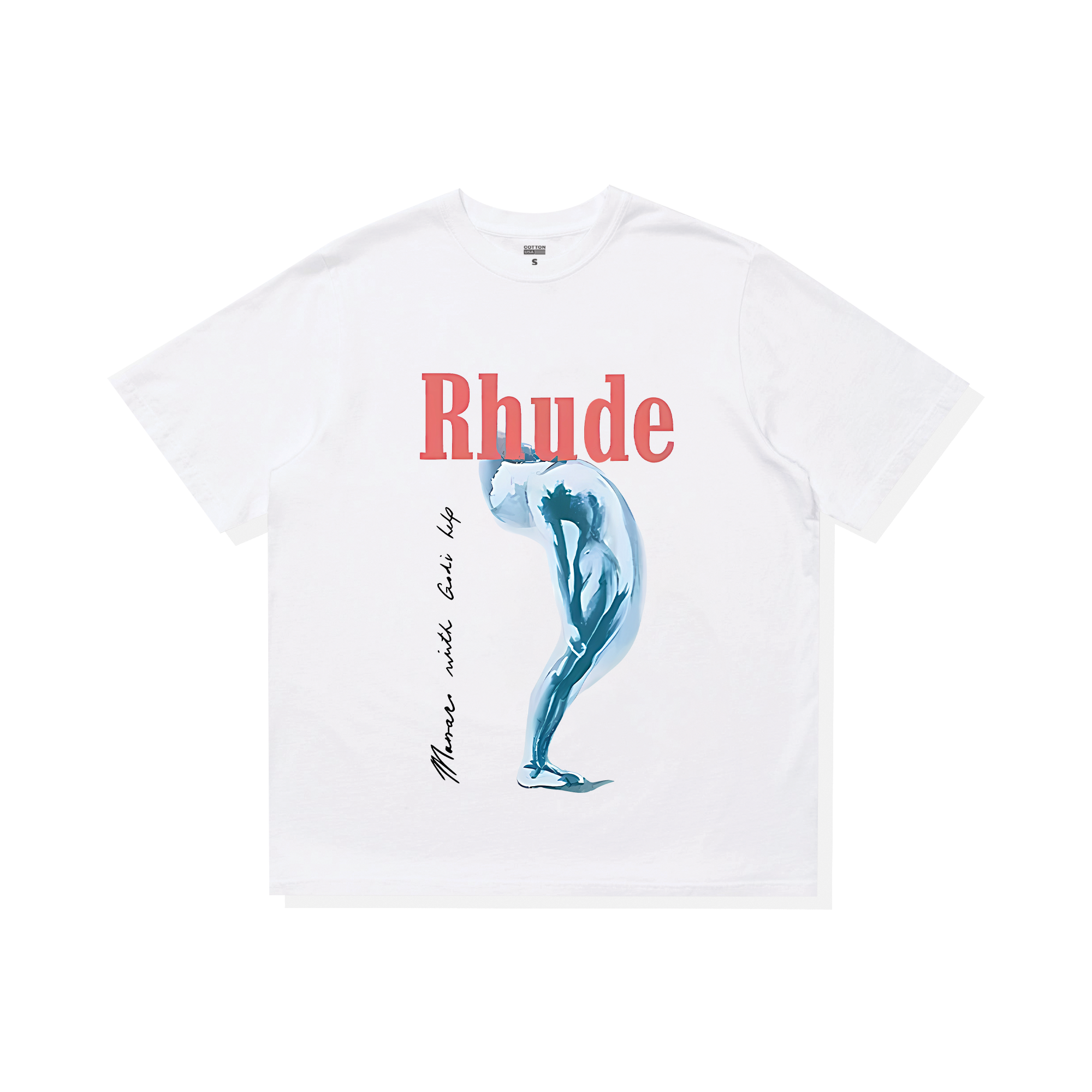 Áo Thun Oversize RHUDE Off-White God Help Me