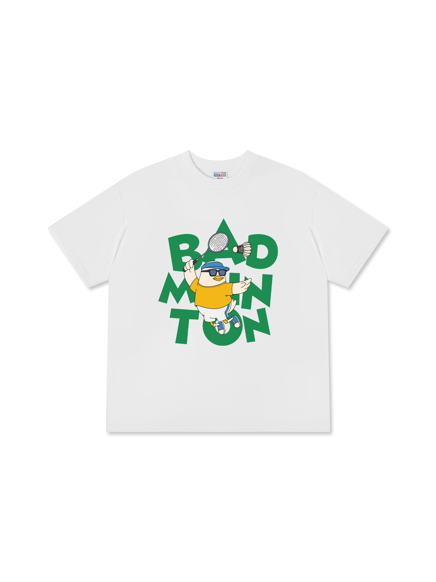 Áo Thun Relaxed Fit Badminton Duck