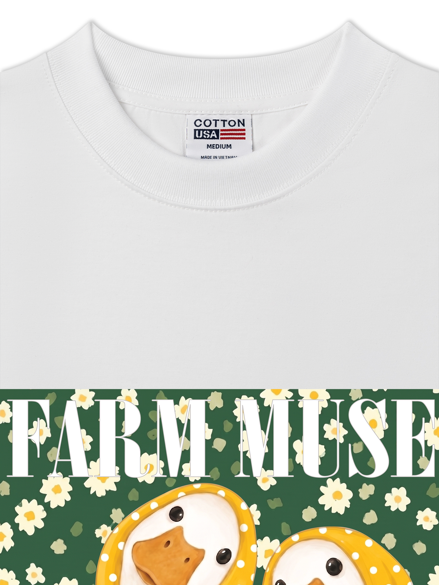 Áo Thun Relaxed Fit Farm Muse Duck Couple