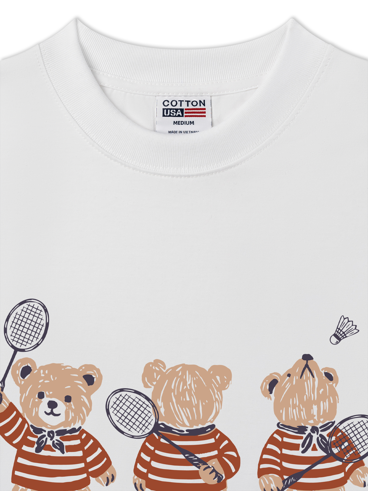 Áo Thun Relaxed Fit Badminton Bears Club