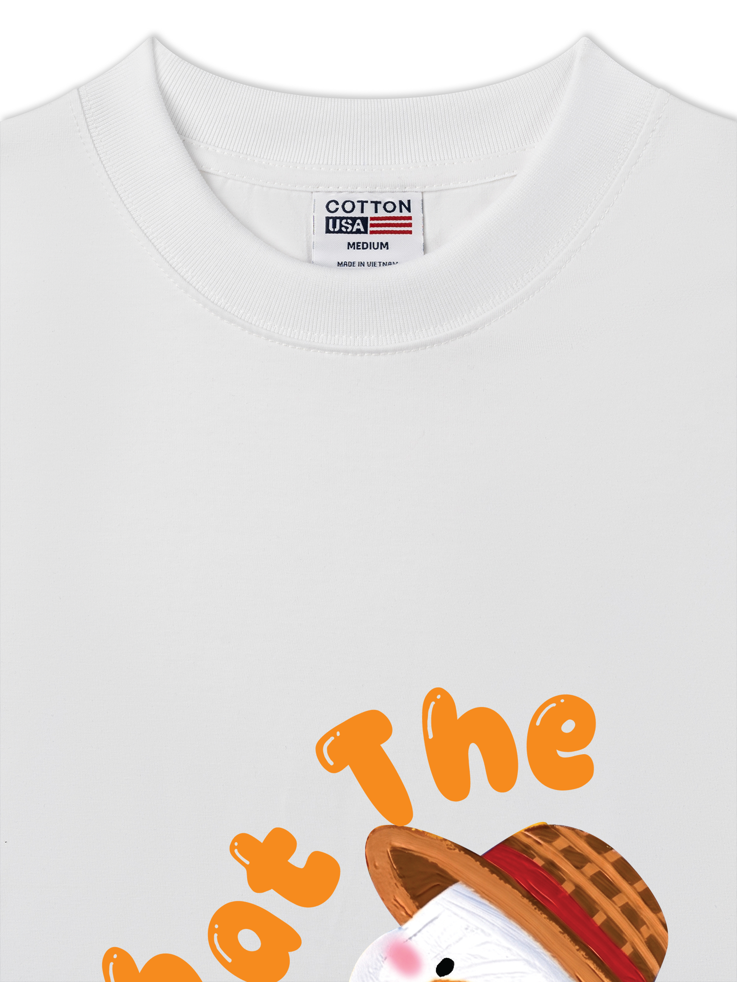 Áo Thun Relaxed Fit Farm What The Duck Orange