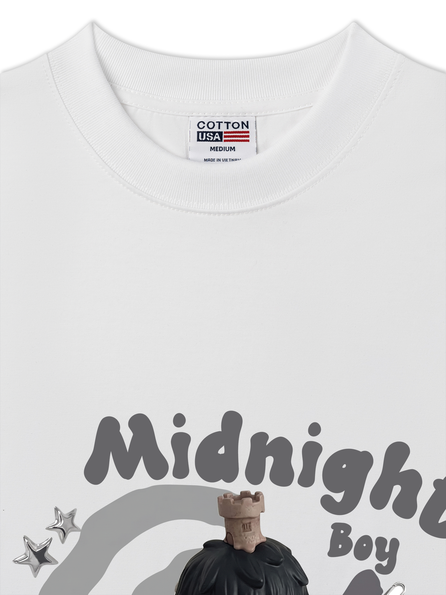Áo Thun Relaxed Fit Cute Gang Mightnight Boy