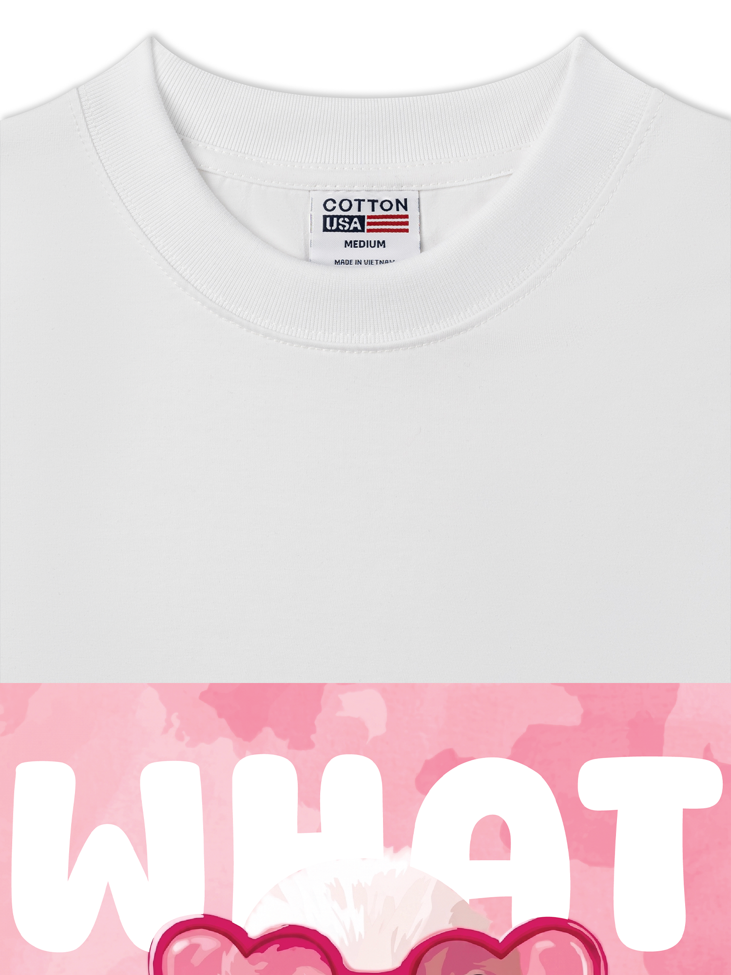 Áo Thun Relaxed Fit Farm What The Duck Pink