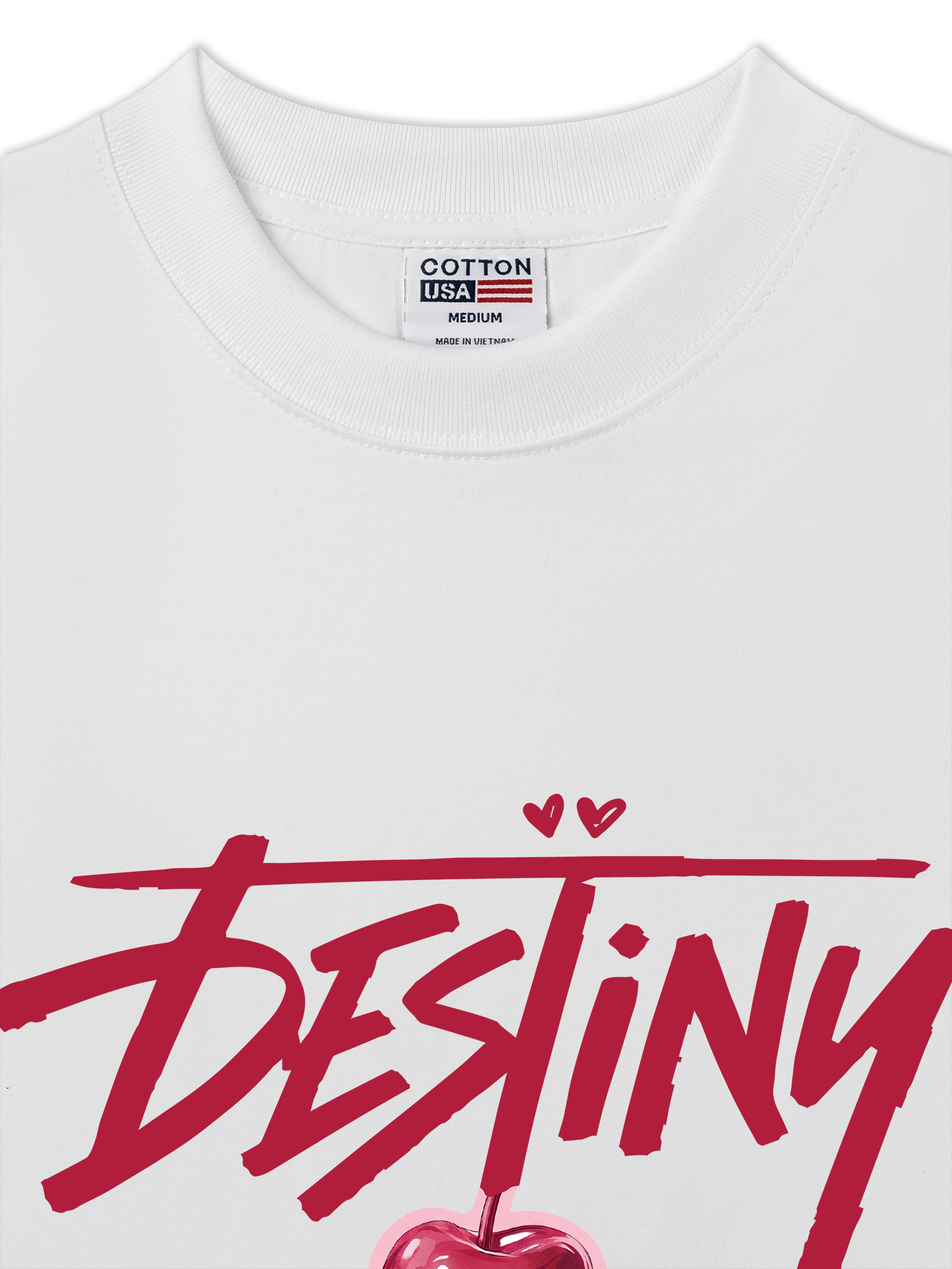 Áo Thun Relaxed Fit Destiny Cherry Heart
