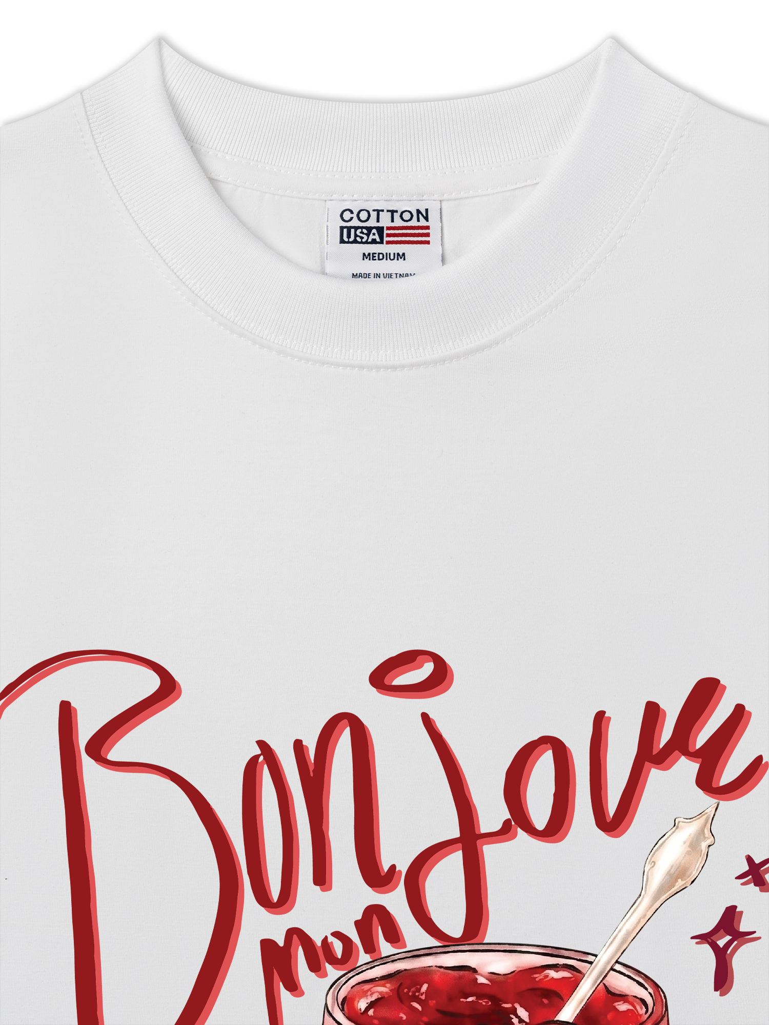 Áo Thun Relaxed Fit Yummy Mood Bonjour Amour