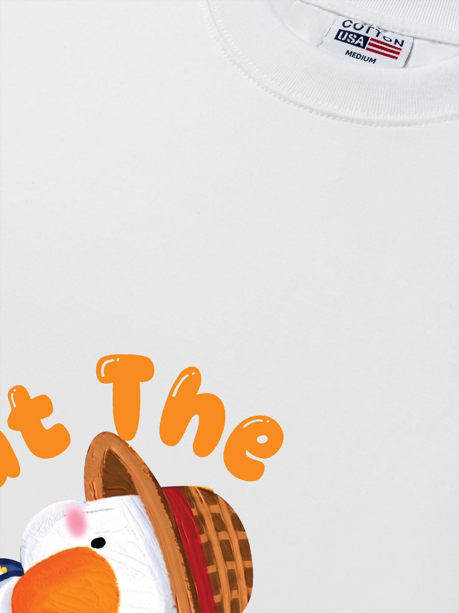 Áo Thun Relaxed Fit Farm What The Duck Orange