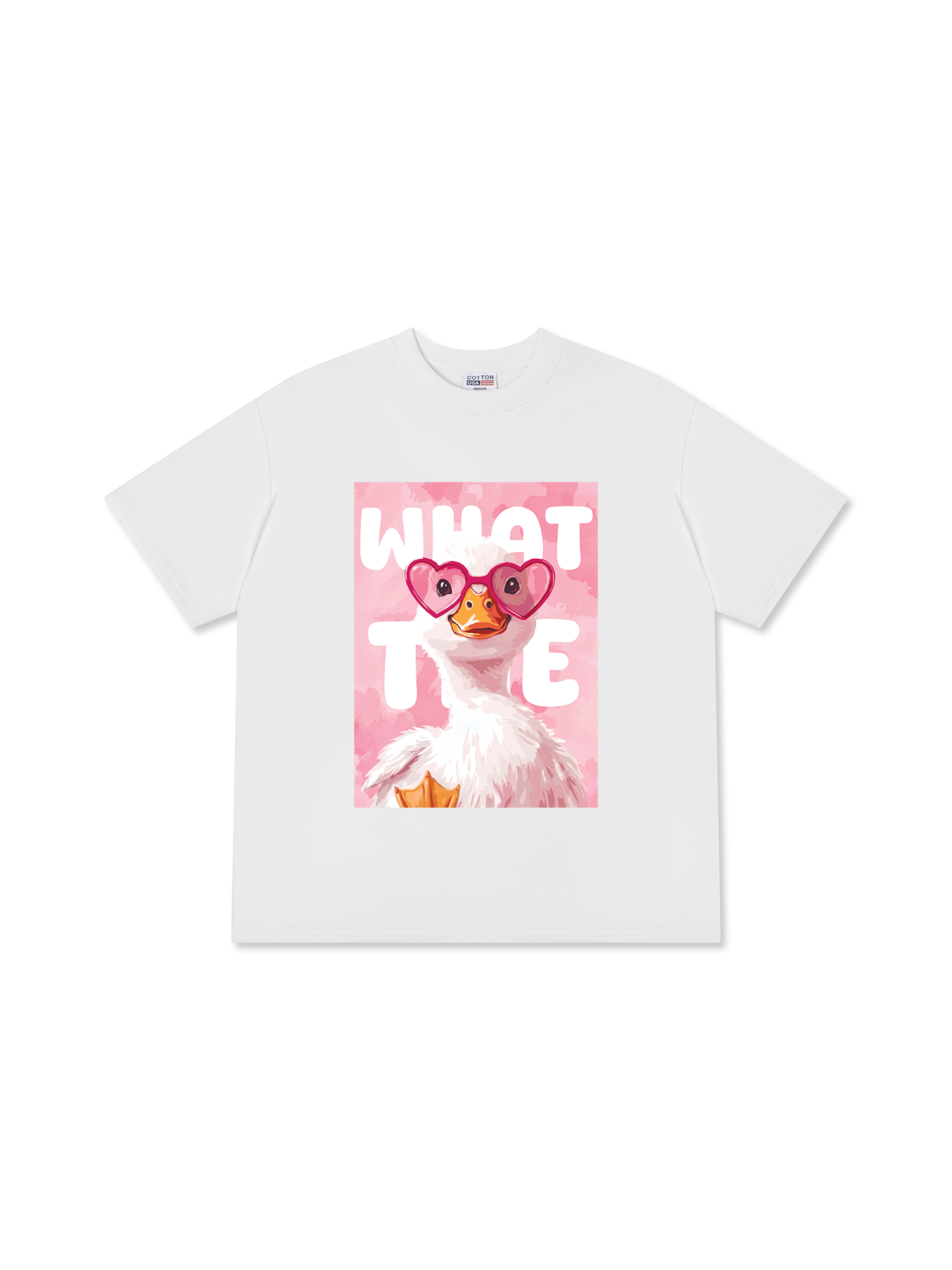 Áo Thun Relaxed Fit Farm What The Duck Pink