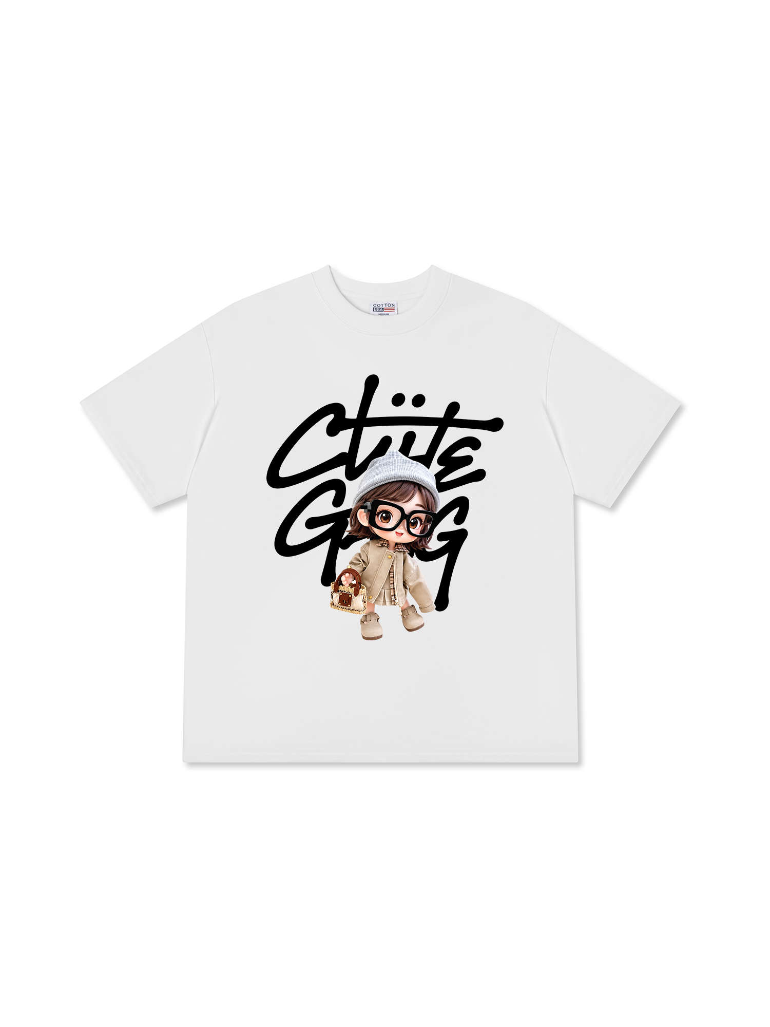 Áo Thun Relaxed Fit Cute Gang