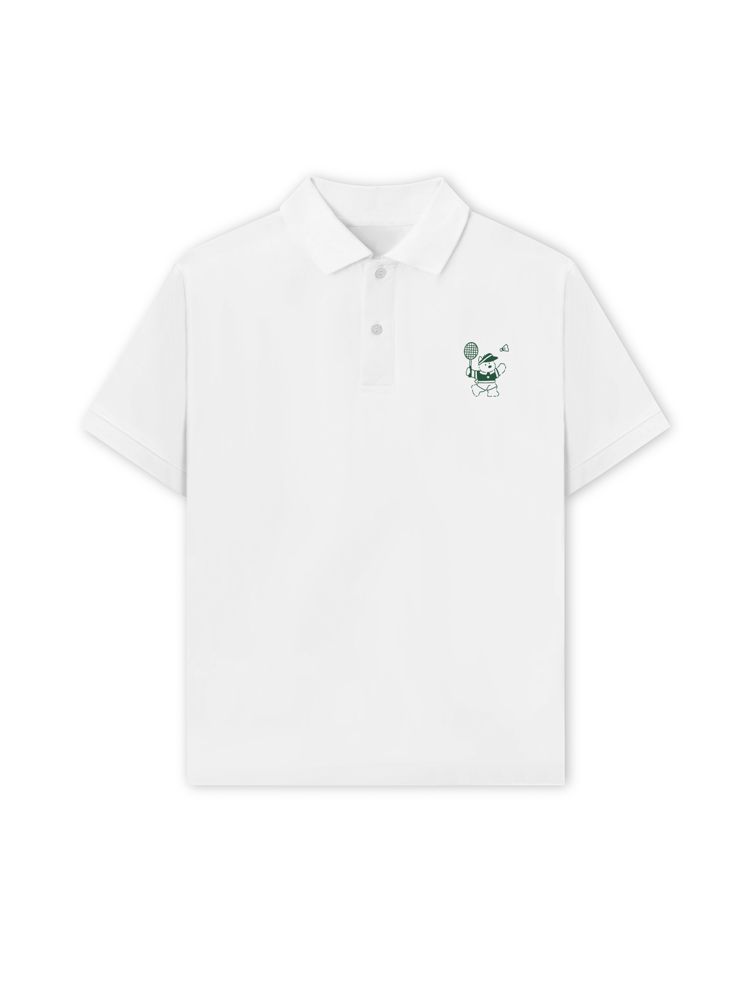 Áo Polo Relaxed Fit Badminton Green Club