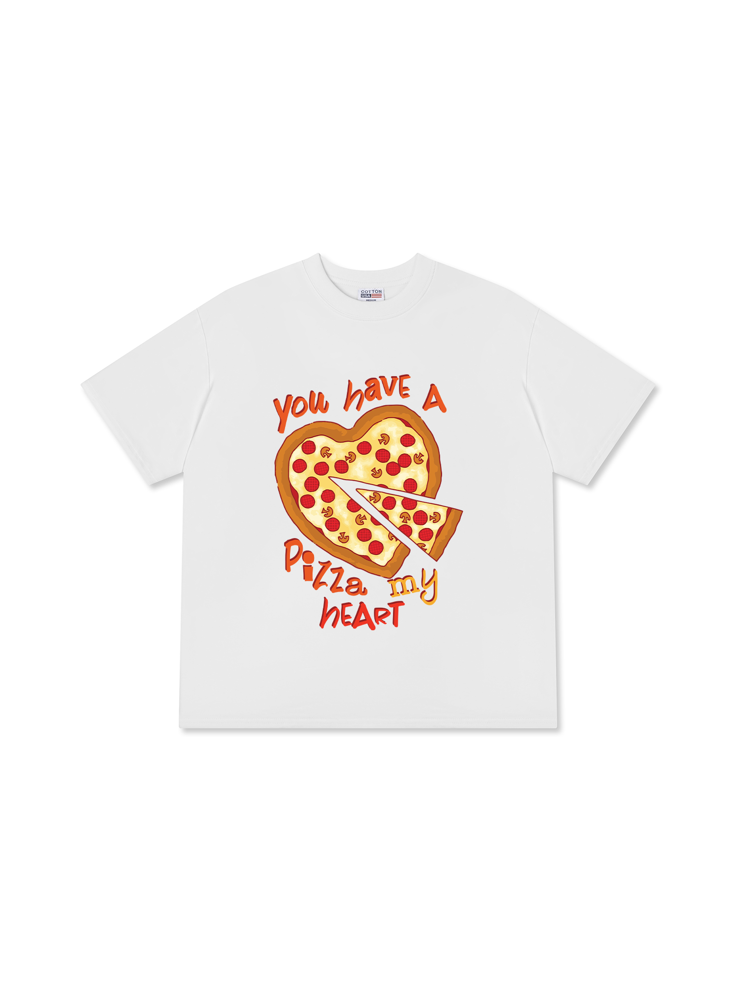 Áo Thun Relaxed Fit Yumy Mood You Have A Pizza