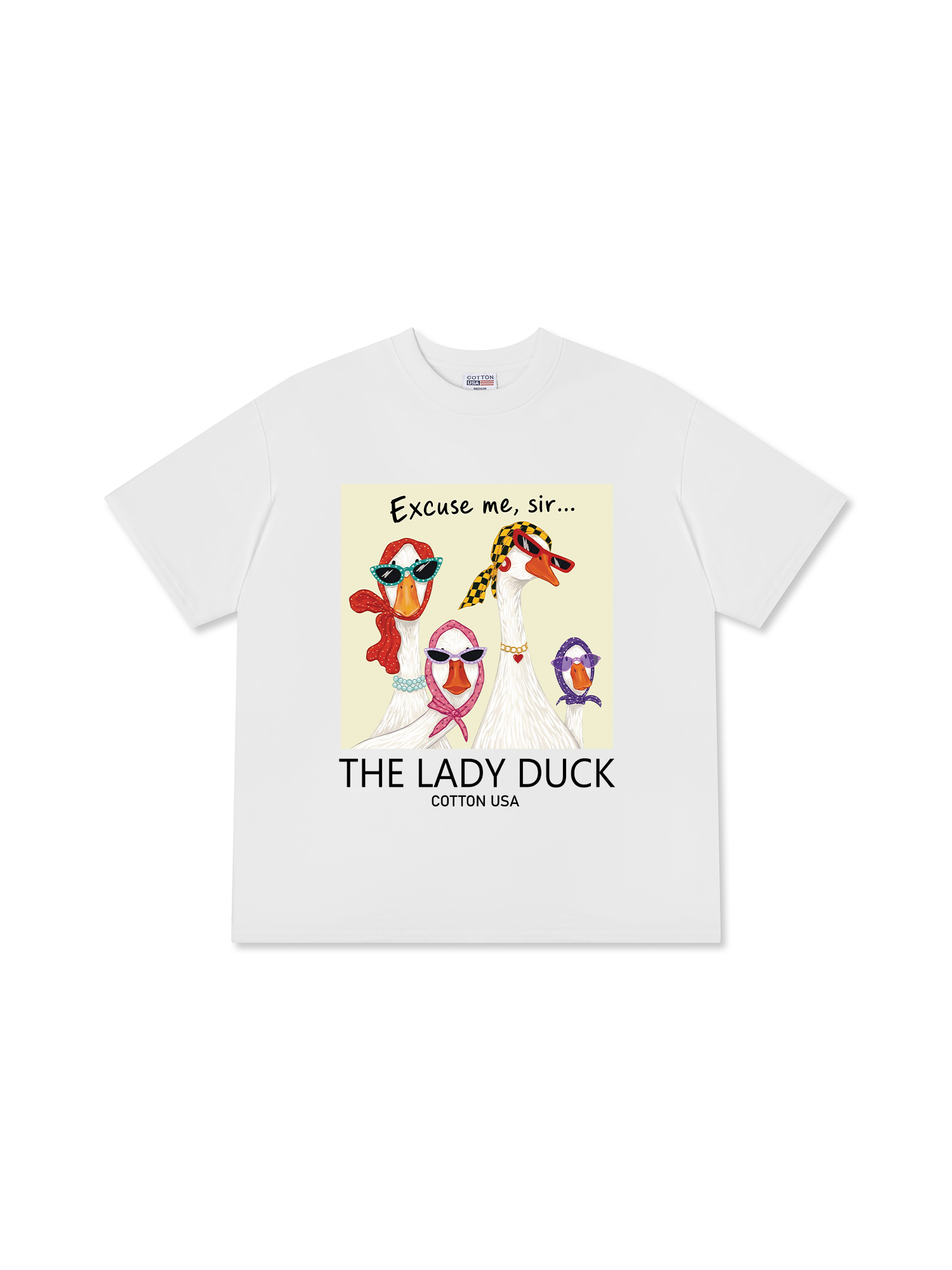 Áo Thun Relaxed Fit Farrm Lady Duck